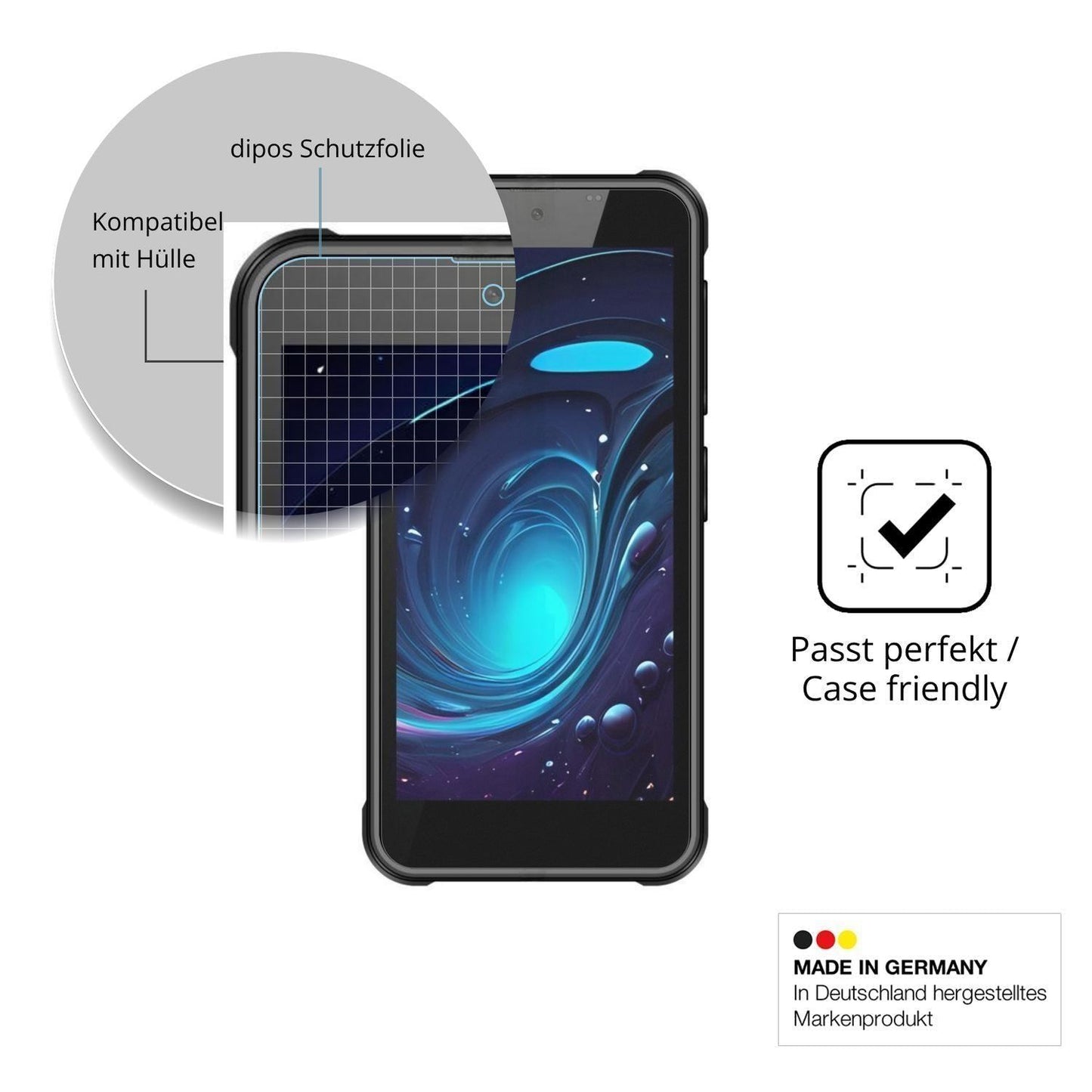 4x Schutzfolie matt für iGET T mini Display-Schutz (6)