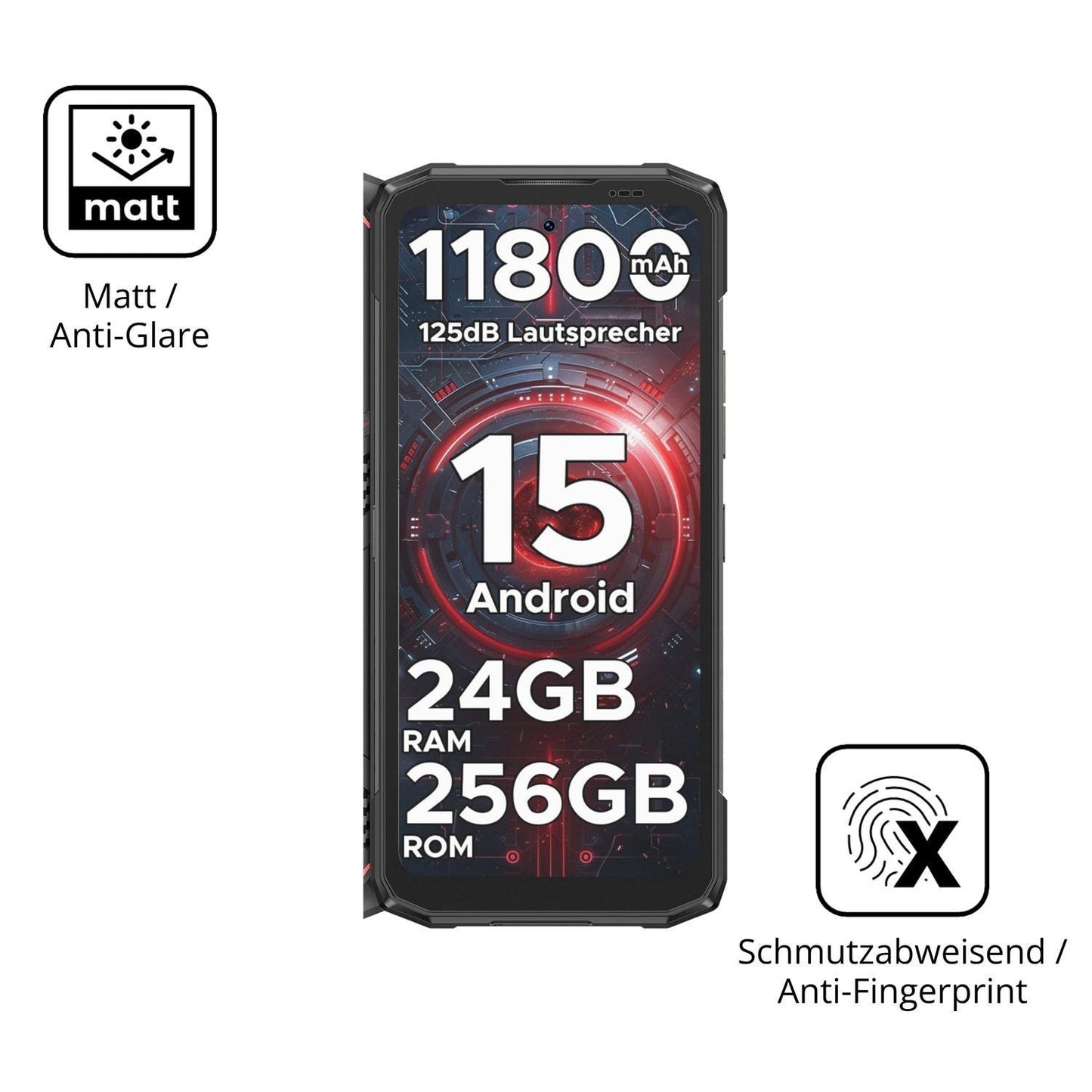 4x Schutzfolie matt für DOOGEE Blade 20 Pro Displa (5)