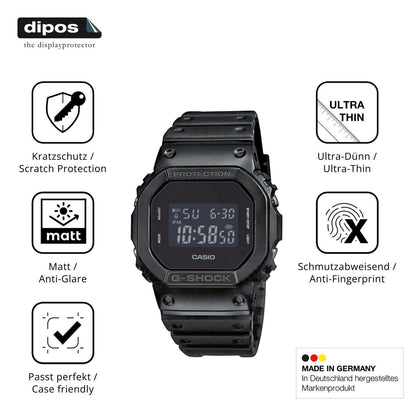 6x Schutzfolie matt für Casio DW-5600UUB-1ER Displ (7)