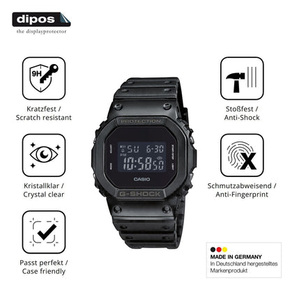 2x 9H Schutzfolie für Casio DW-5600UUB-1ER Panzerf (7)