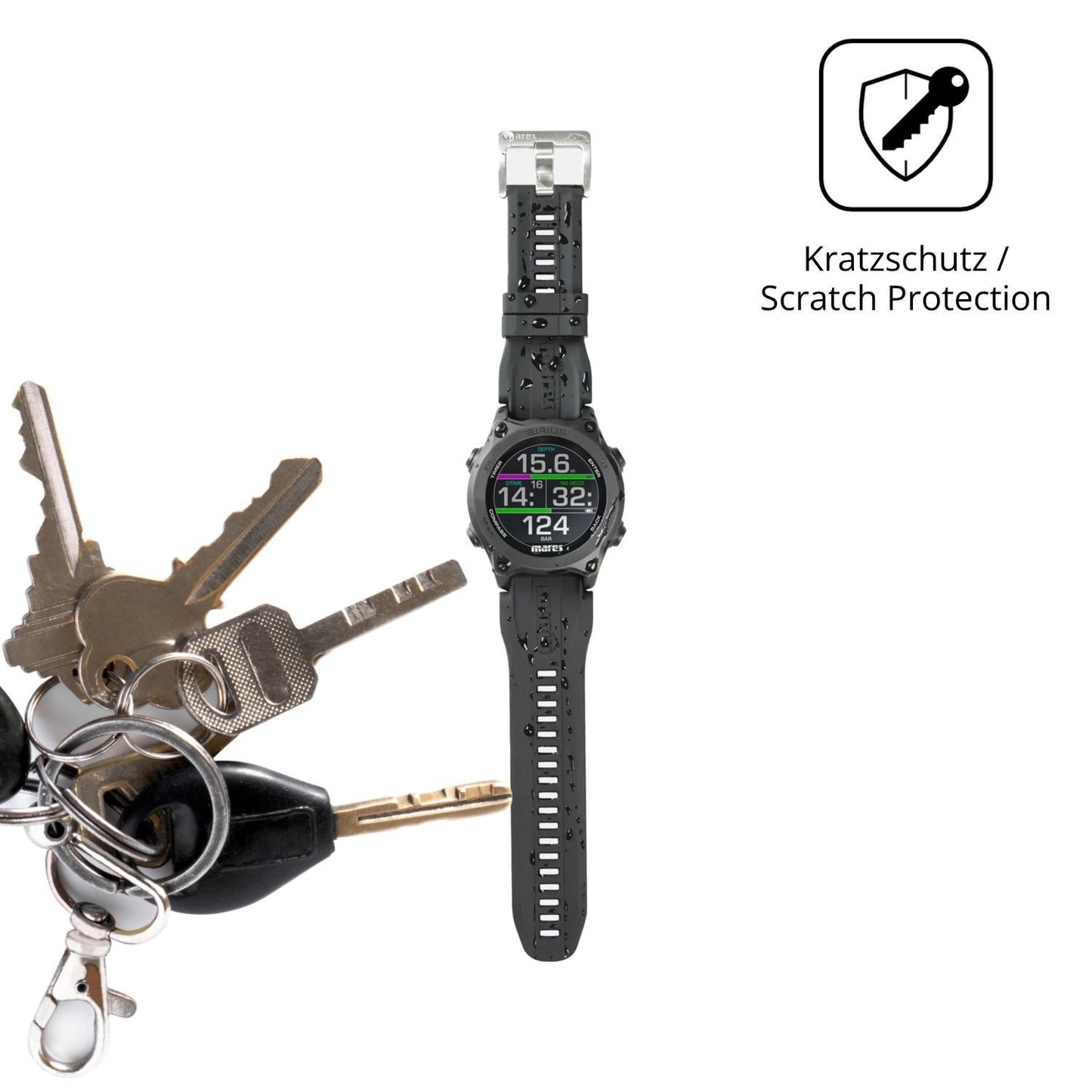 6x Schutzfolie klar für Mares Sirius Display-Schut (4)