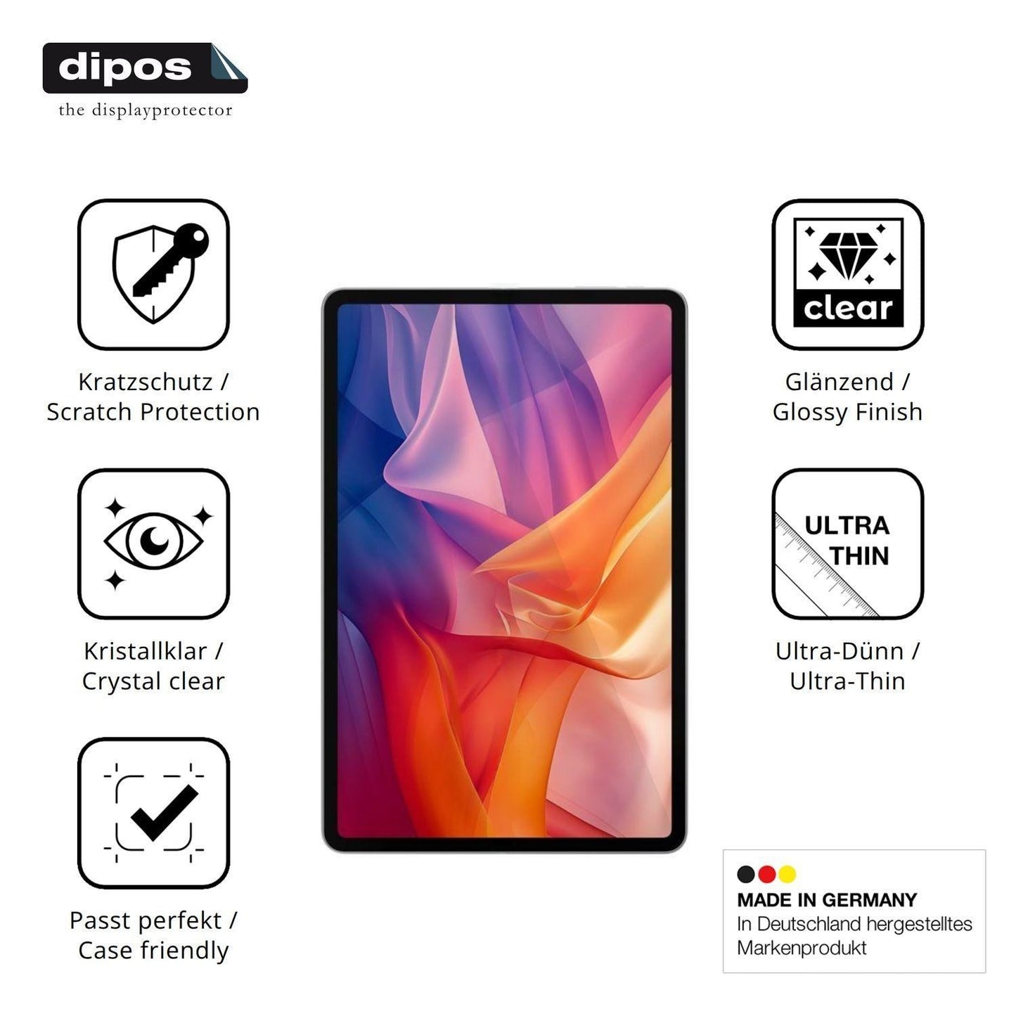 2x Schutzfolie klar für Cepter Tab Evo Pro Display (7)