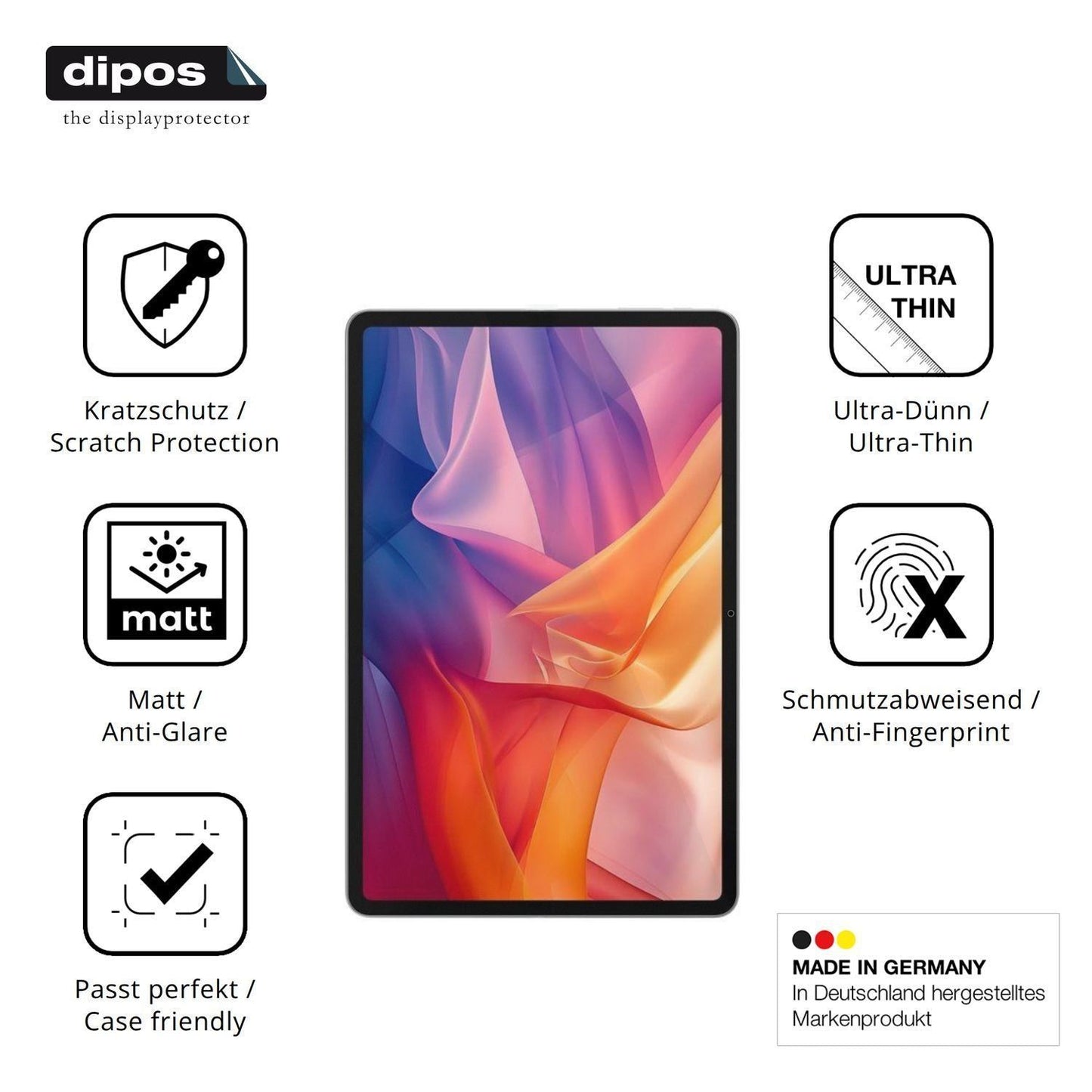 2x Schutzfolie matt für Cepter Tab Evo Pro Display (7)