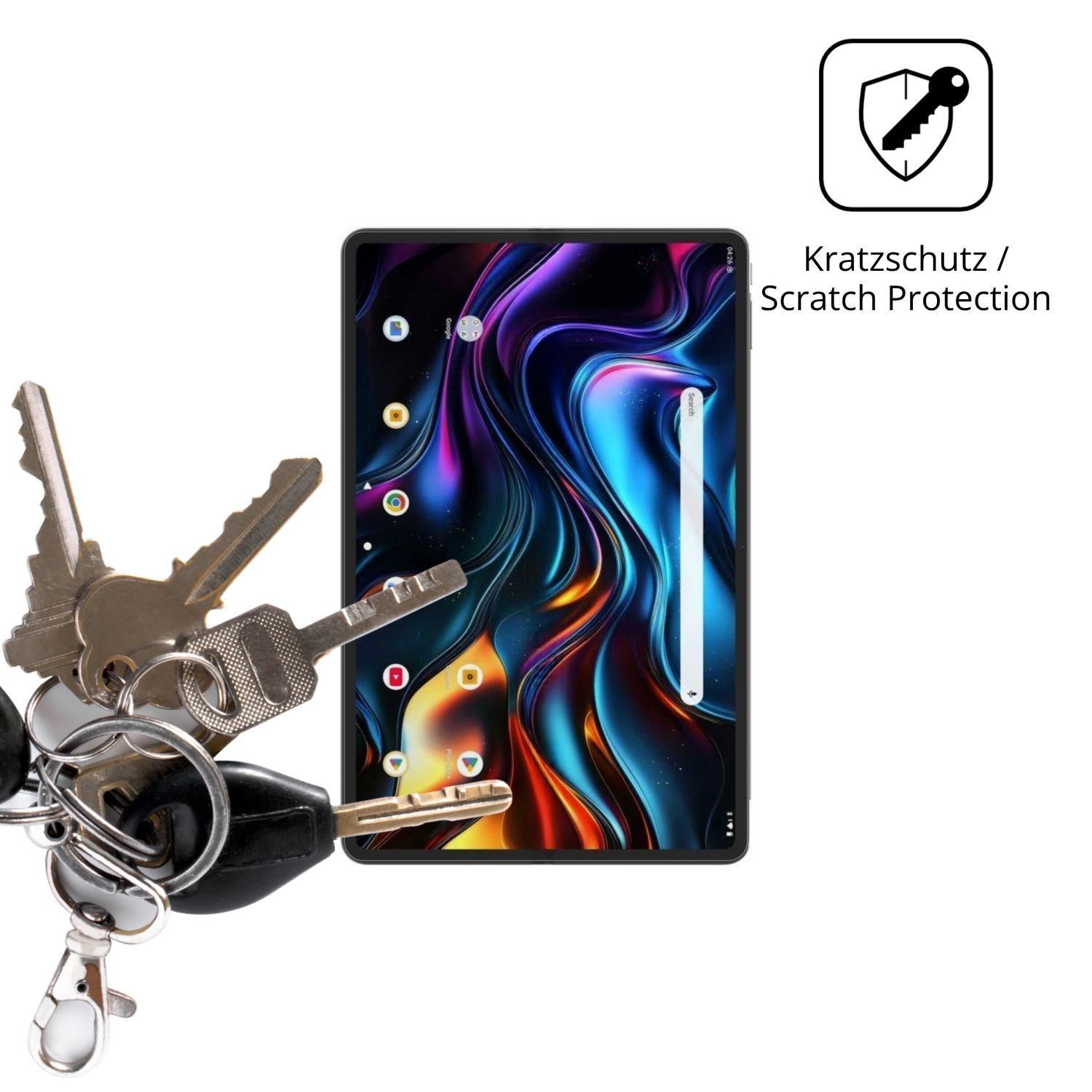2x Schutzfolie klar für Cepter Tab Titan Ultra Dis (4)