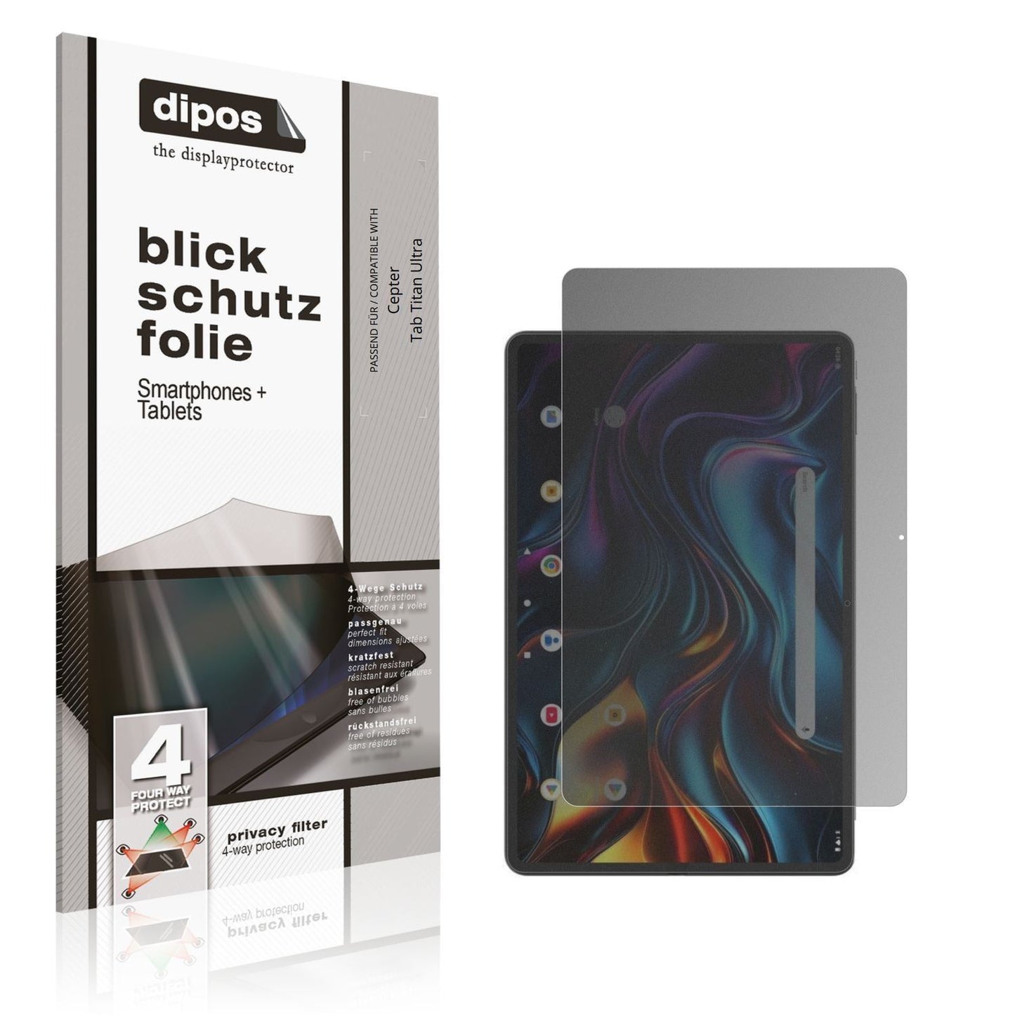 Blickschutzfolie für Cepter Tab Titan Ultra matt S (1)