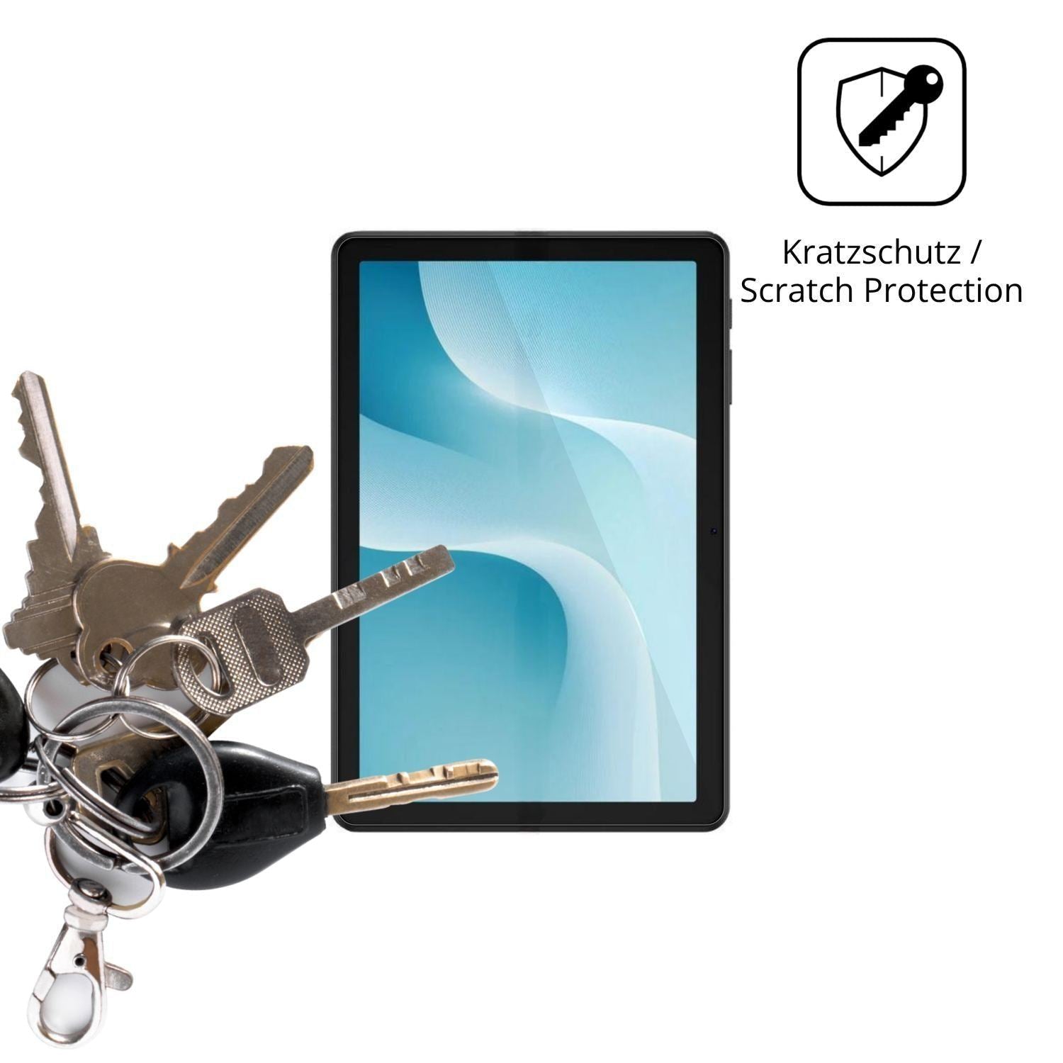 2x Schutzfolie klar für Pockam P10 Display-Schutzf (4)