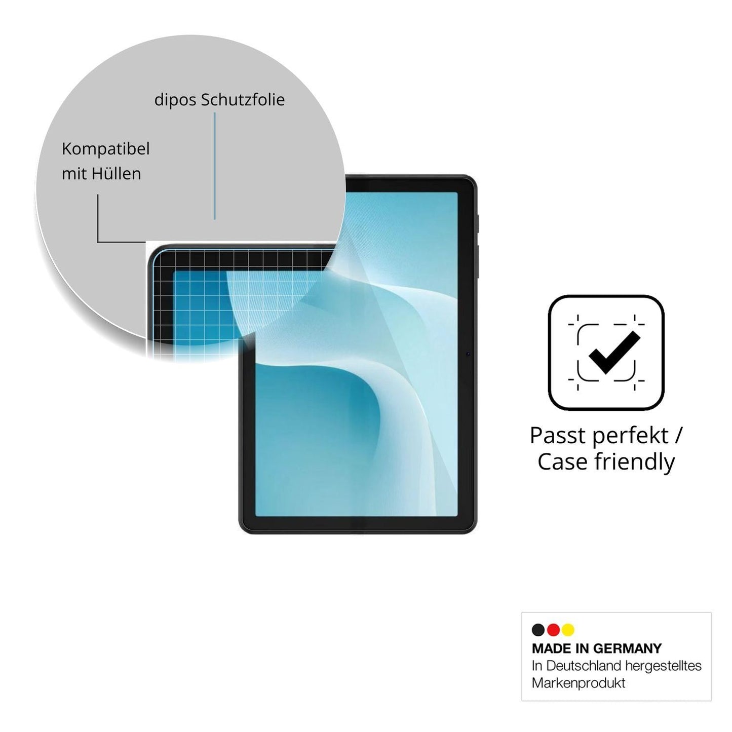 2x Schutzfolie klar für Pockam P10 Display-Schutzf (6)