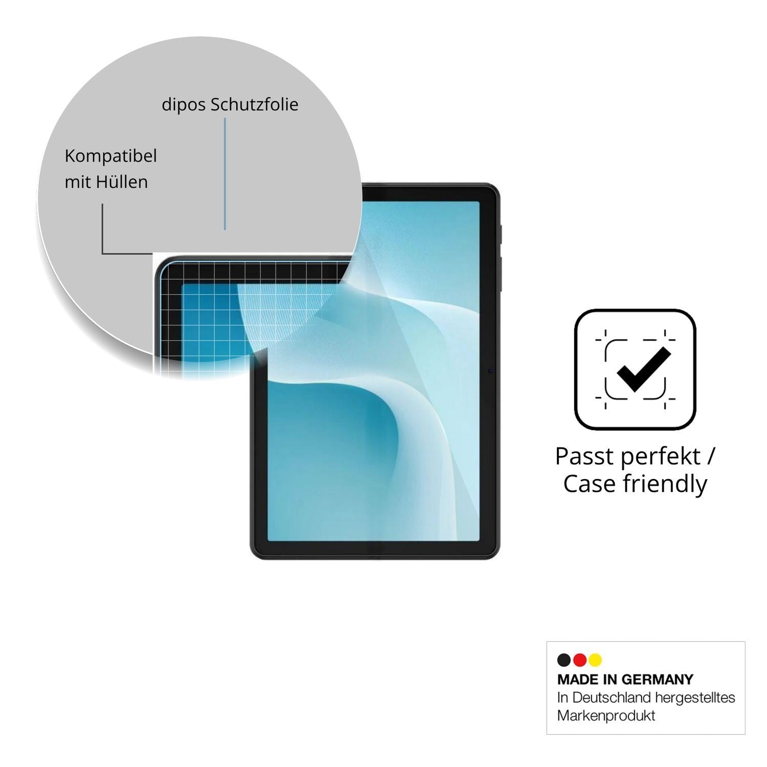 2x Schutzfolie klar für Pockam P10 Display-Schutzf (6)