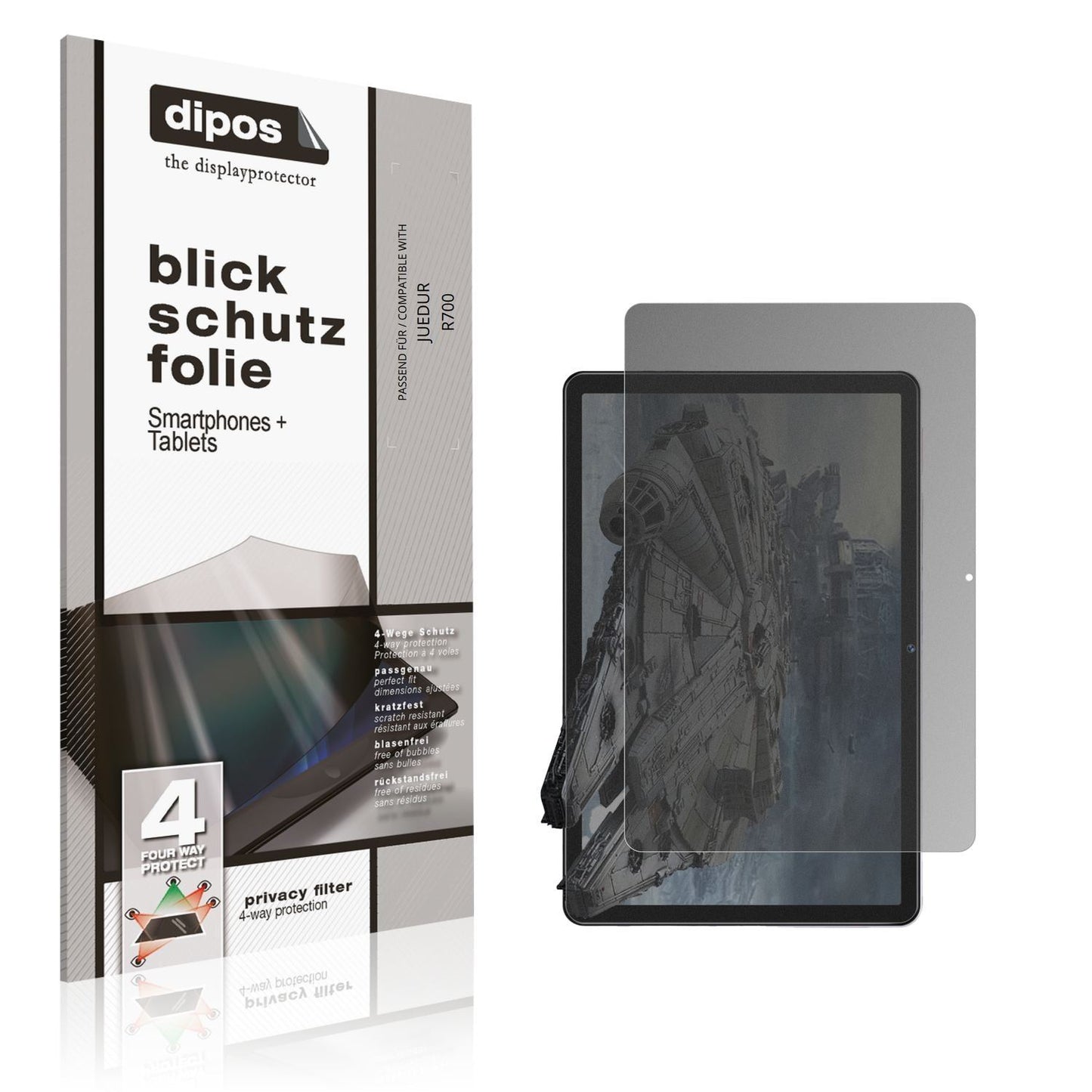 Blickschutzfolie für JUEDUR R700 matt Schutzfolie  (1)