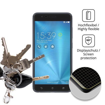 2x Full Cover Schutzfolie matt für Asus ZenFone 3  (3)