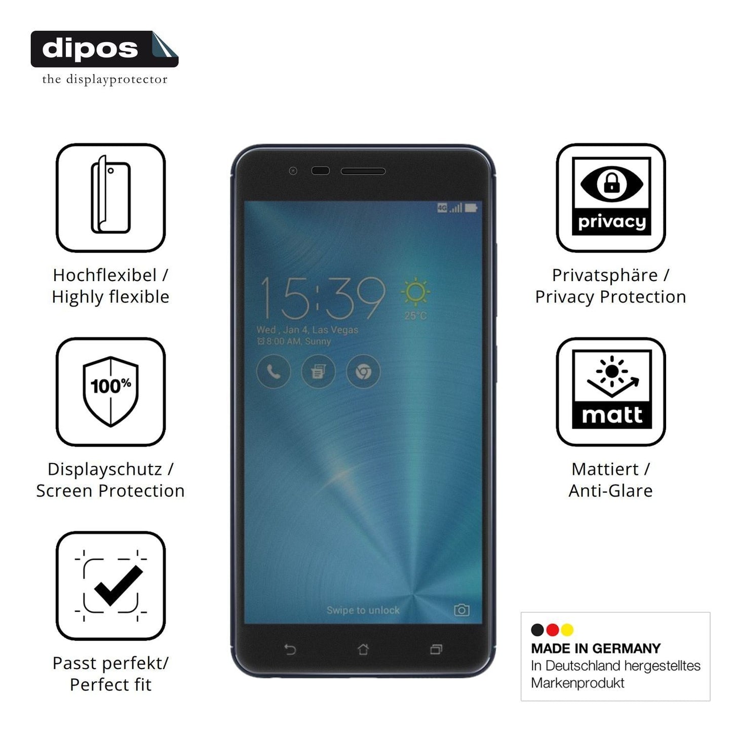 Full Cover Privacy Blickschutzfolie für Asus ZenFo (5)