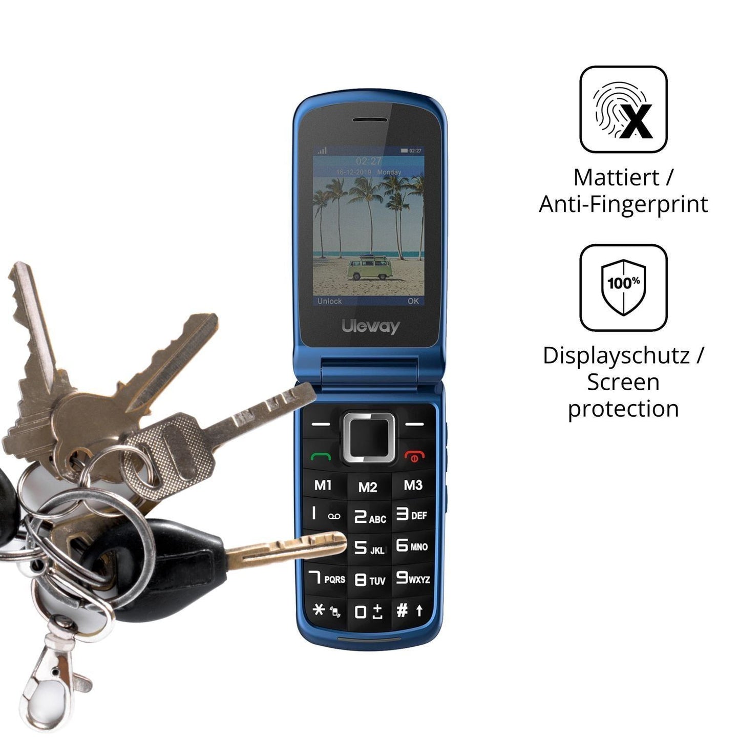 Blickschutzfolie für Ufferson G380D matt Schutzfol (3)