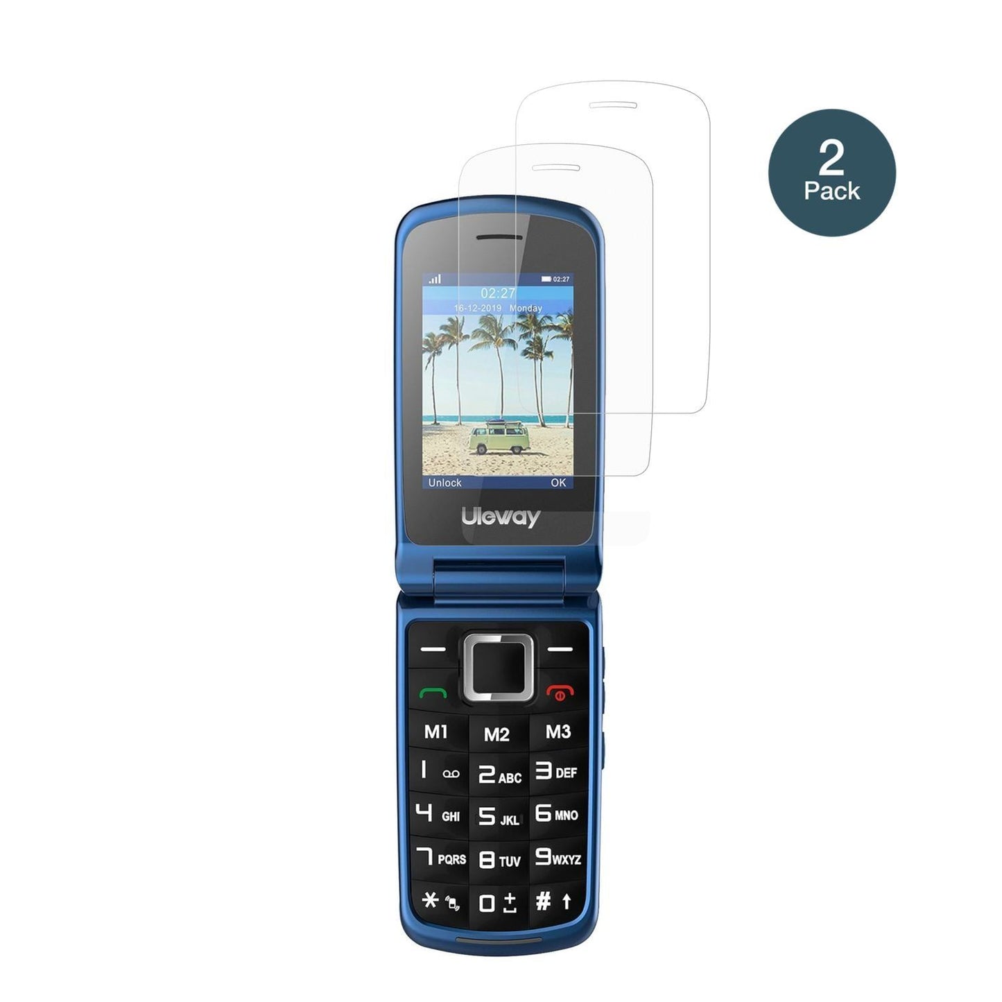 2x 9H Schutzfolie matt für Ufferson G380D Panzerfo (2)