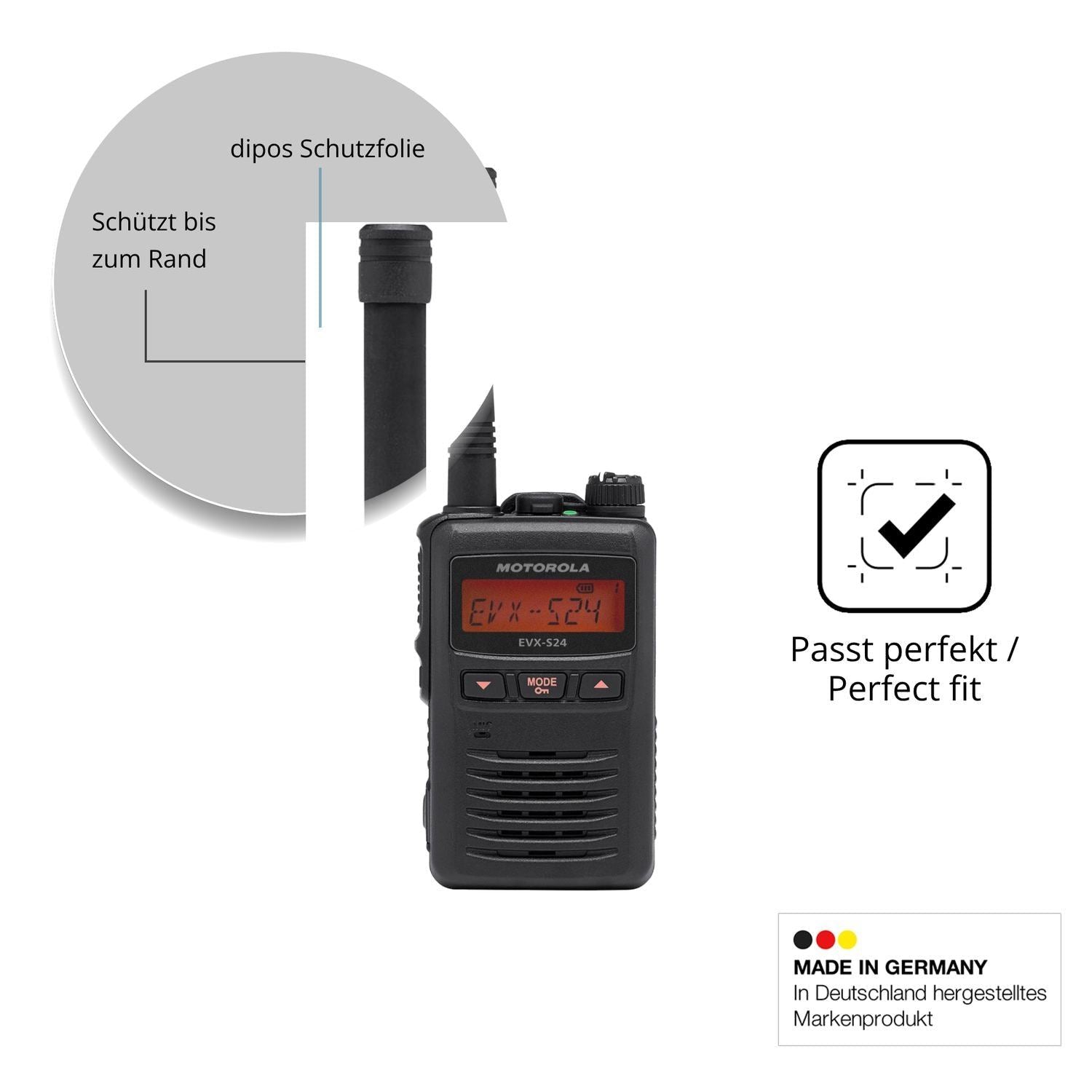 Blickschutzfolie für Motorola EVX S24 matt Schutzf (4)