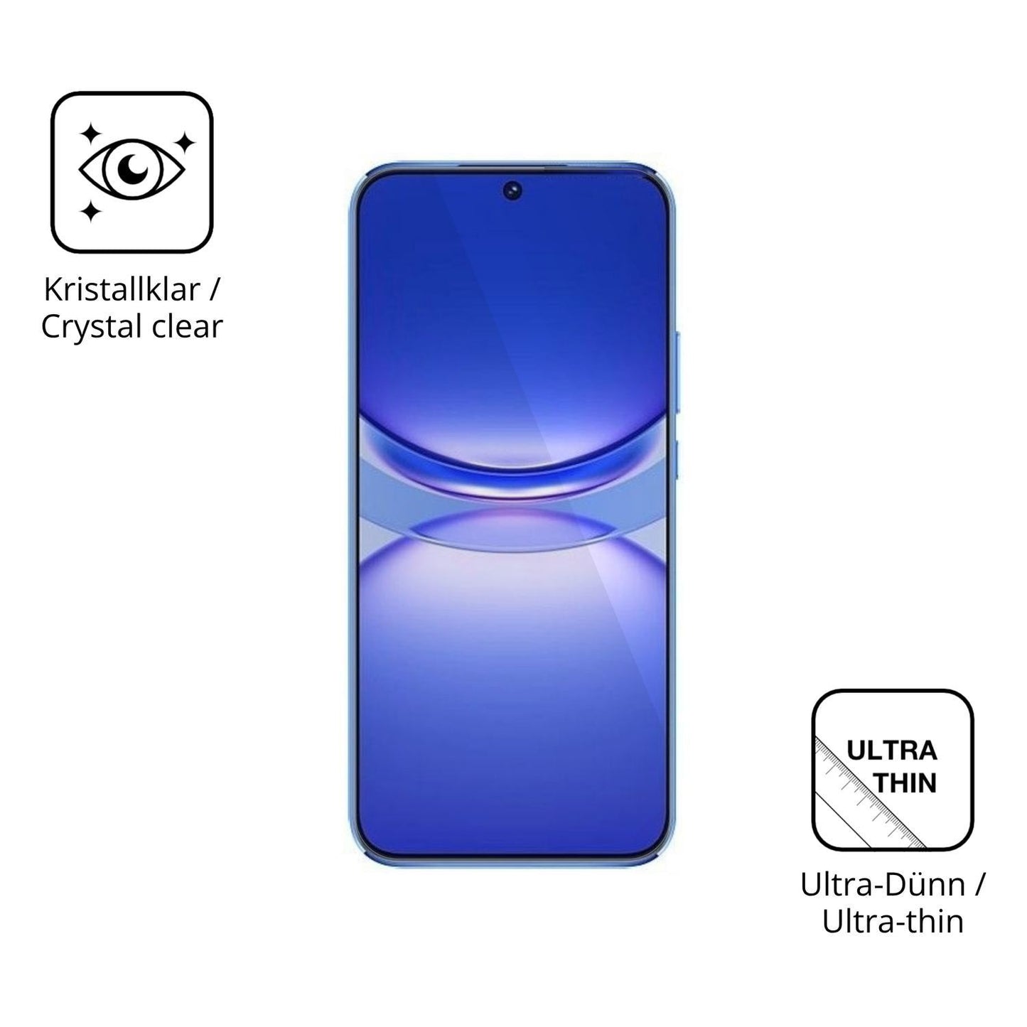 4x Schutzfolie klar für Huawei Nova 12 Lite Displa (5)