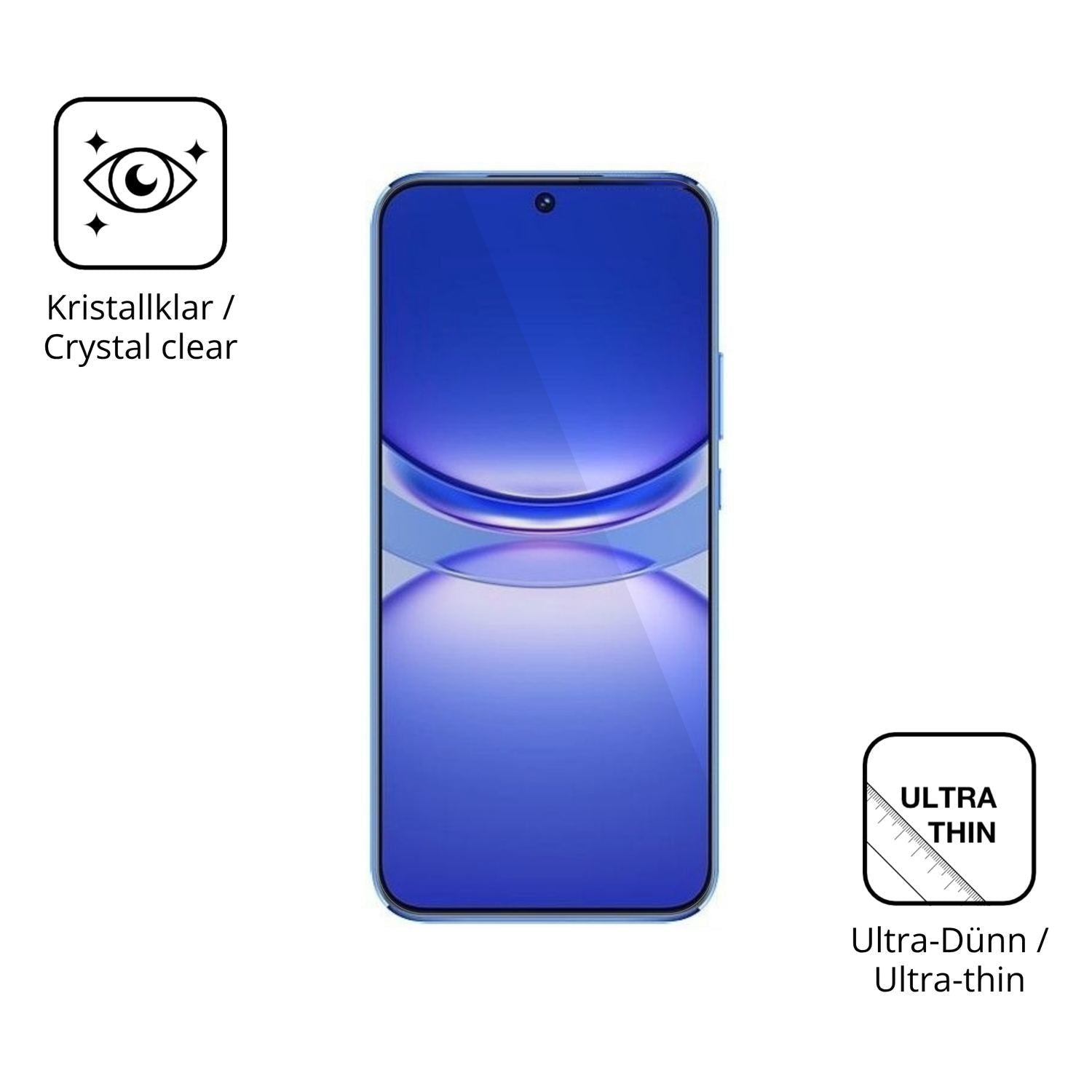 4x Schutzfolie klar für Huawei Nova 12 Lite Displa (5)