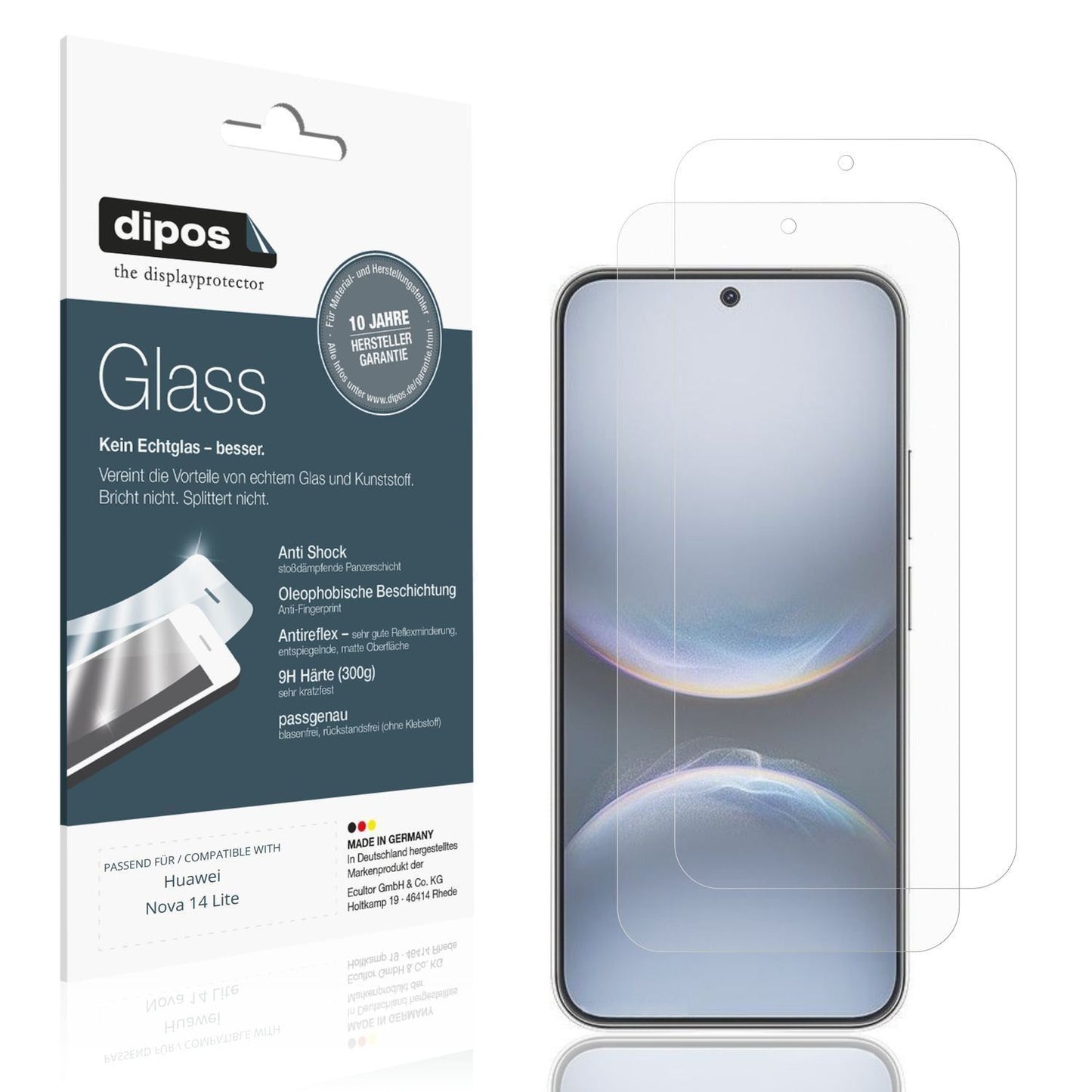 2x 9H Schutzfolie matt für Huawei Nova 14 Lite Pan (1)