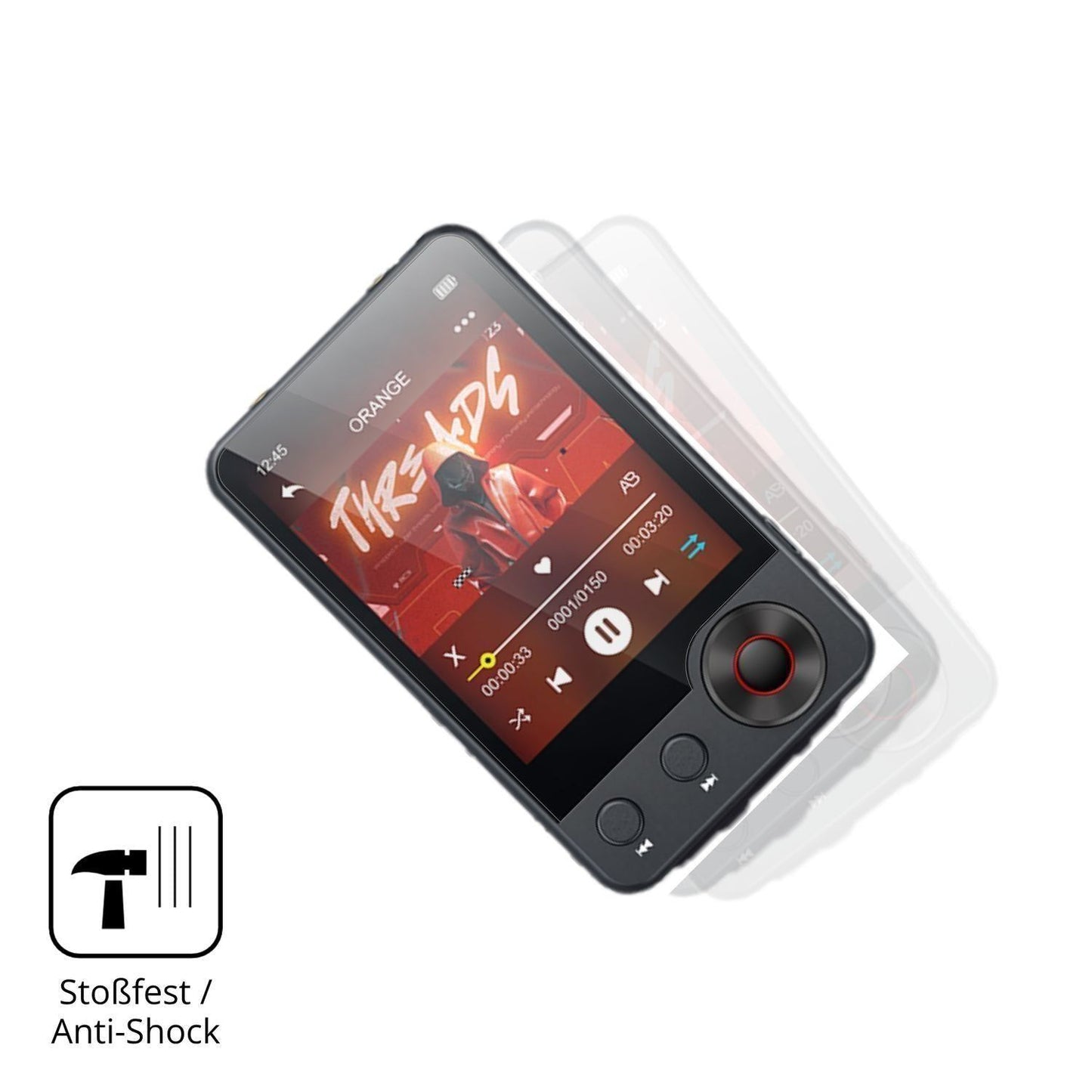 2x 9H Schutzfolie für Oilsky A55 MP3-Player Panzer (4)