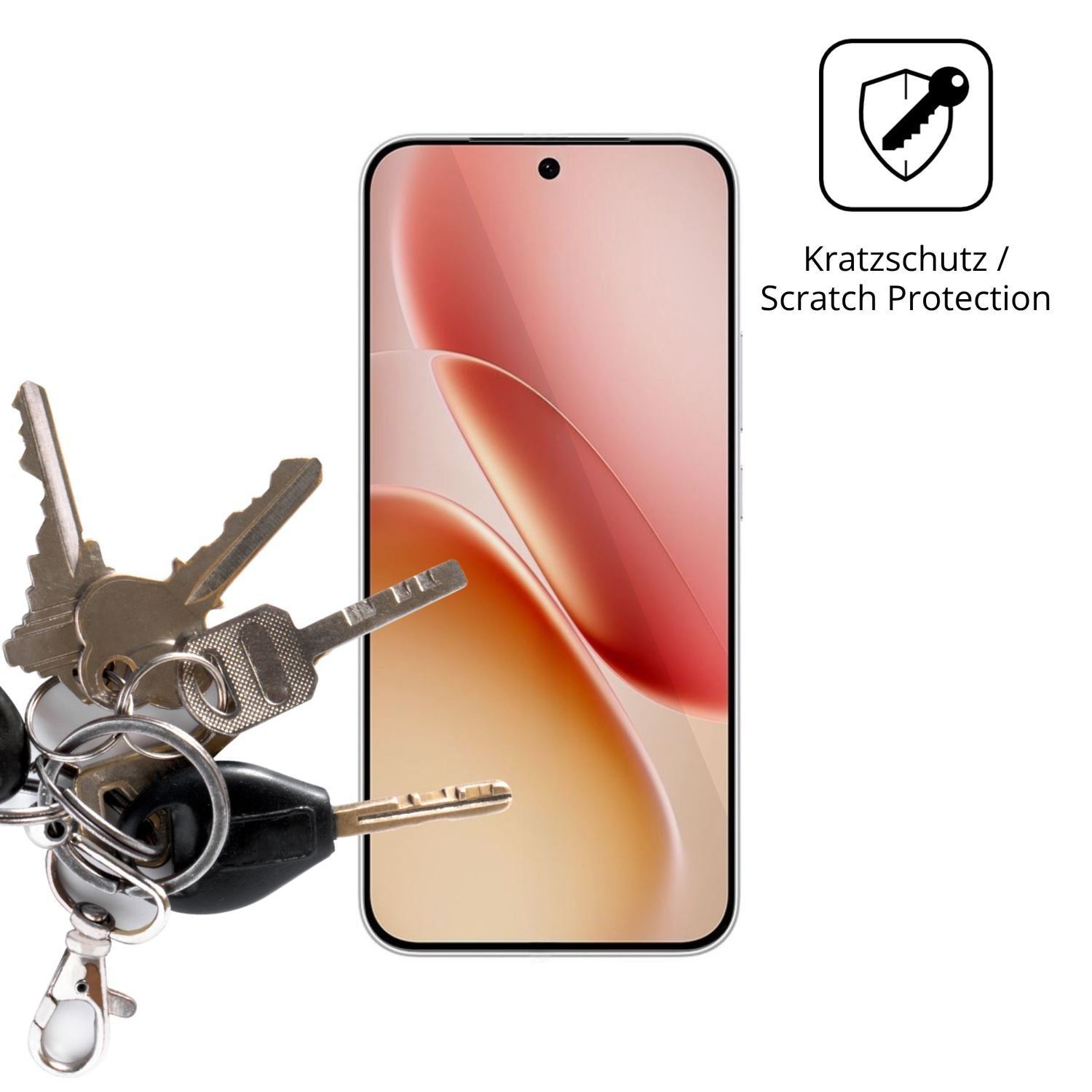 4x Schutzfolie klar für iQOO Z11 Display-Schutzfol (4)