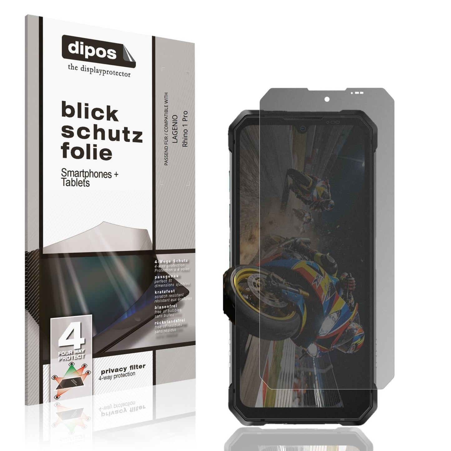 Blickschutzfolie für LAGENIO Rhino 1 Pro matt Schu (1)