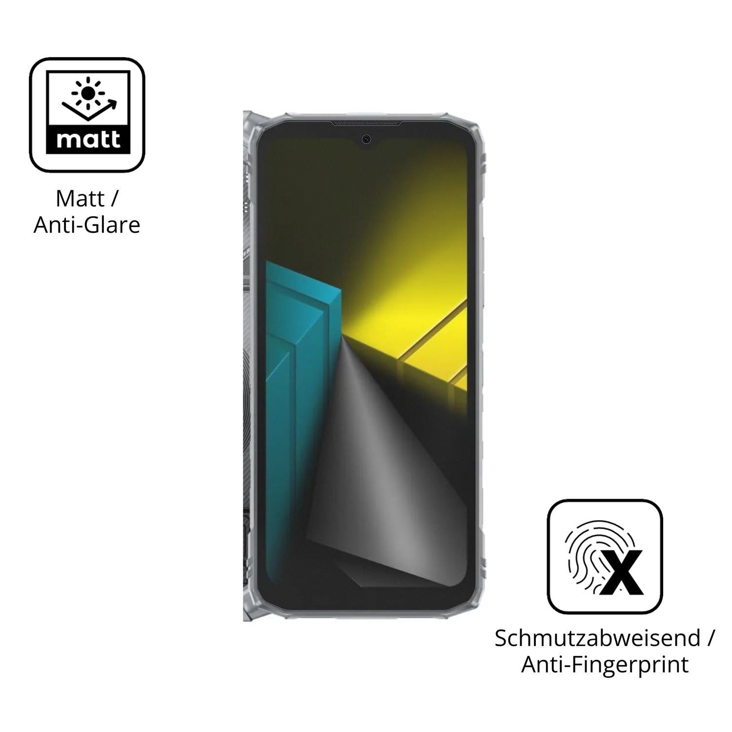 4x Schutzfolie matt für DOOGEE Blade10 Ultra Energ (5)