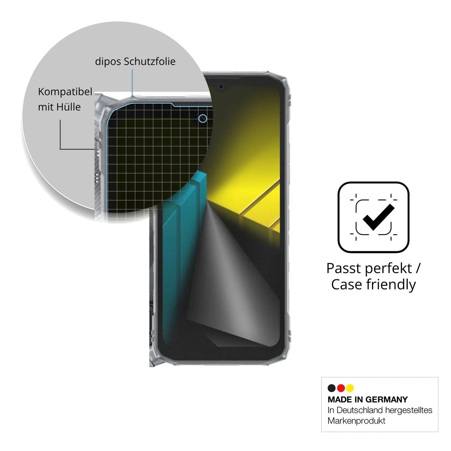 4x Schutzfolie matt für DOOGEE Blade10 Ultra Energ (6)