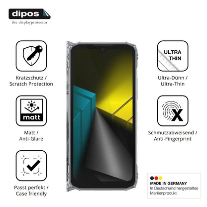 4x Schutzfolie matt für DOOGEE Blade10 Ultra Energ (7)