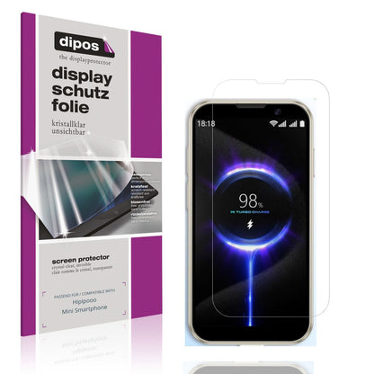 4x Schutzfolie klar für Hipipooo Mini Smartphone D (1)