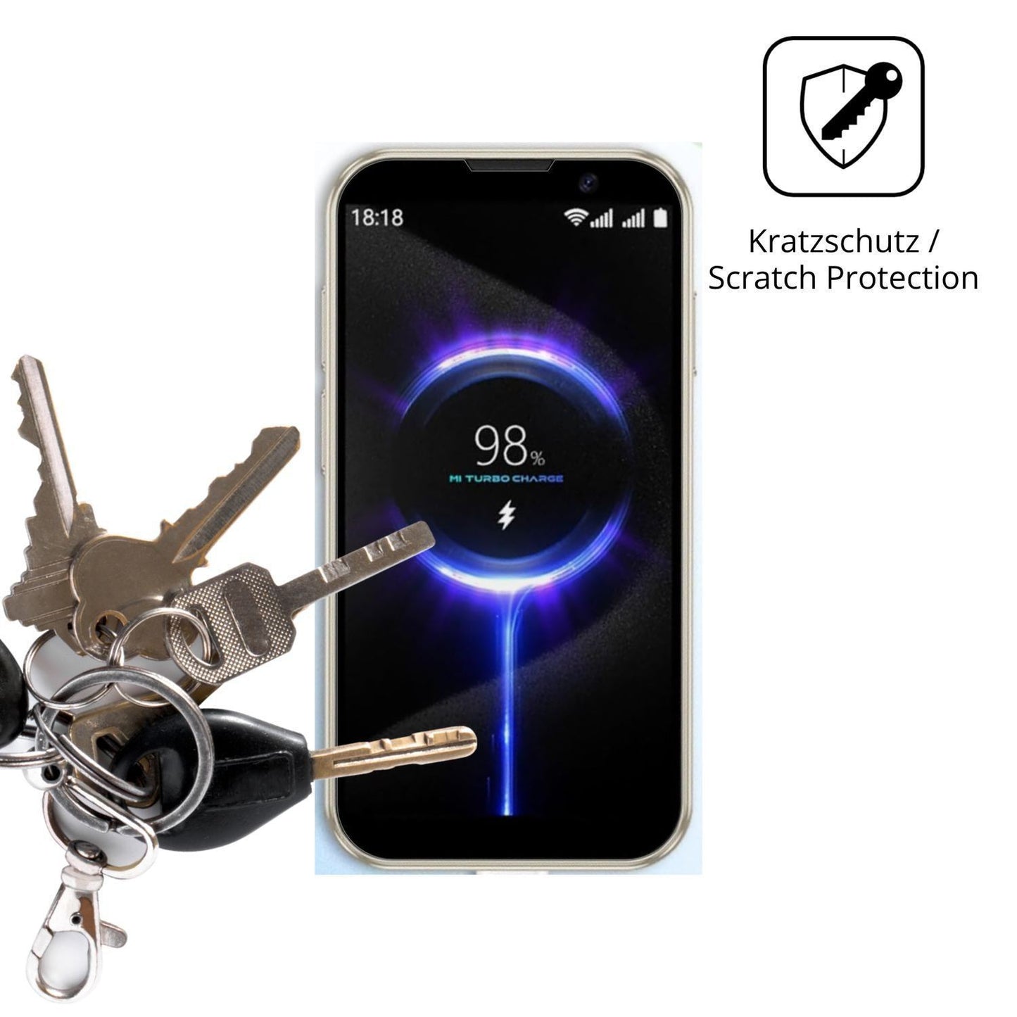 4x Schutzfolie klar für Hipipooo Mini Smartphone D (4)