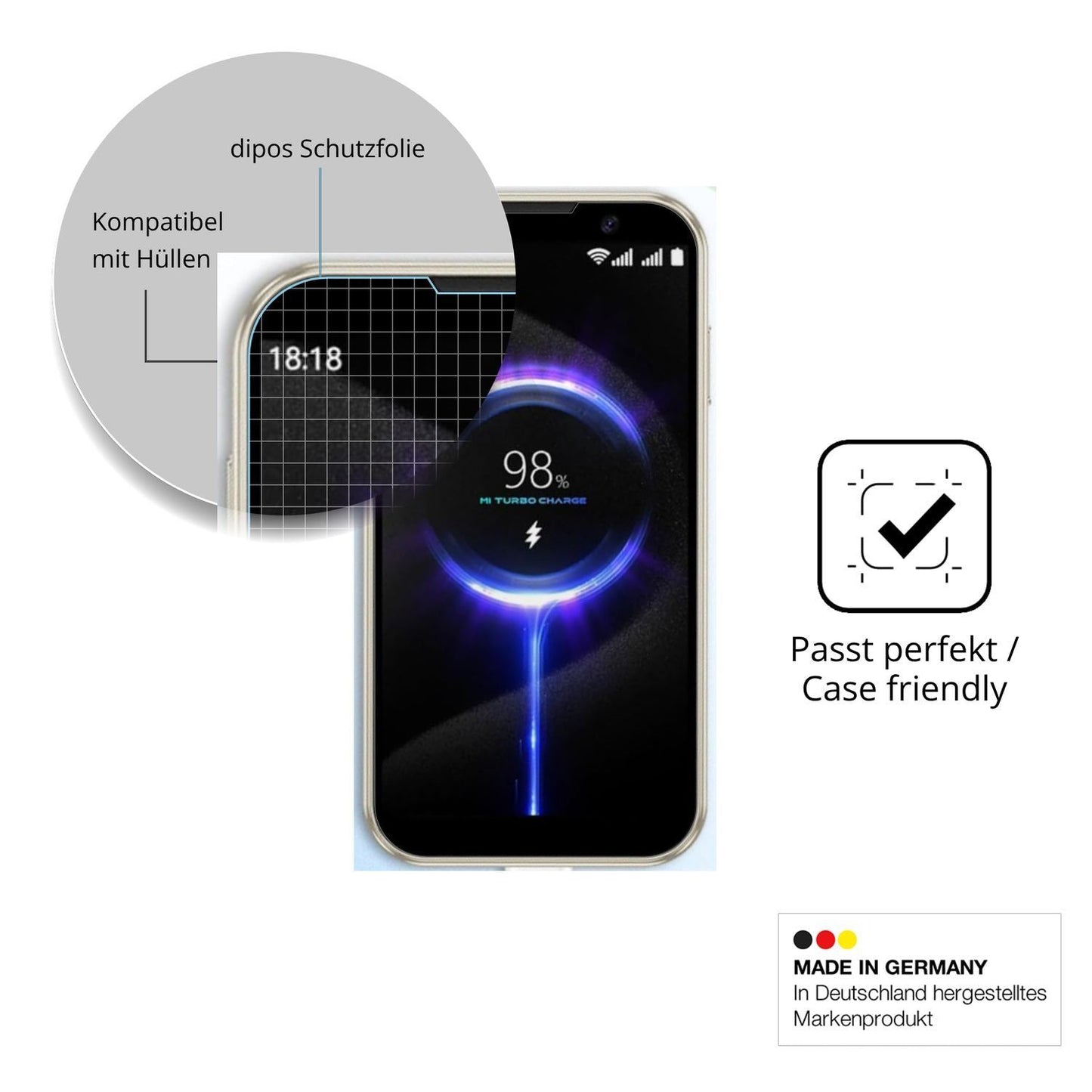 4x Schutzfolie klar für Hipipooo Mini Smartphone D (6)