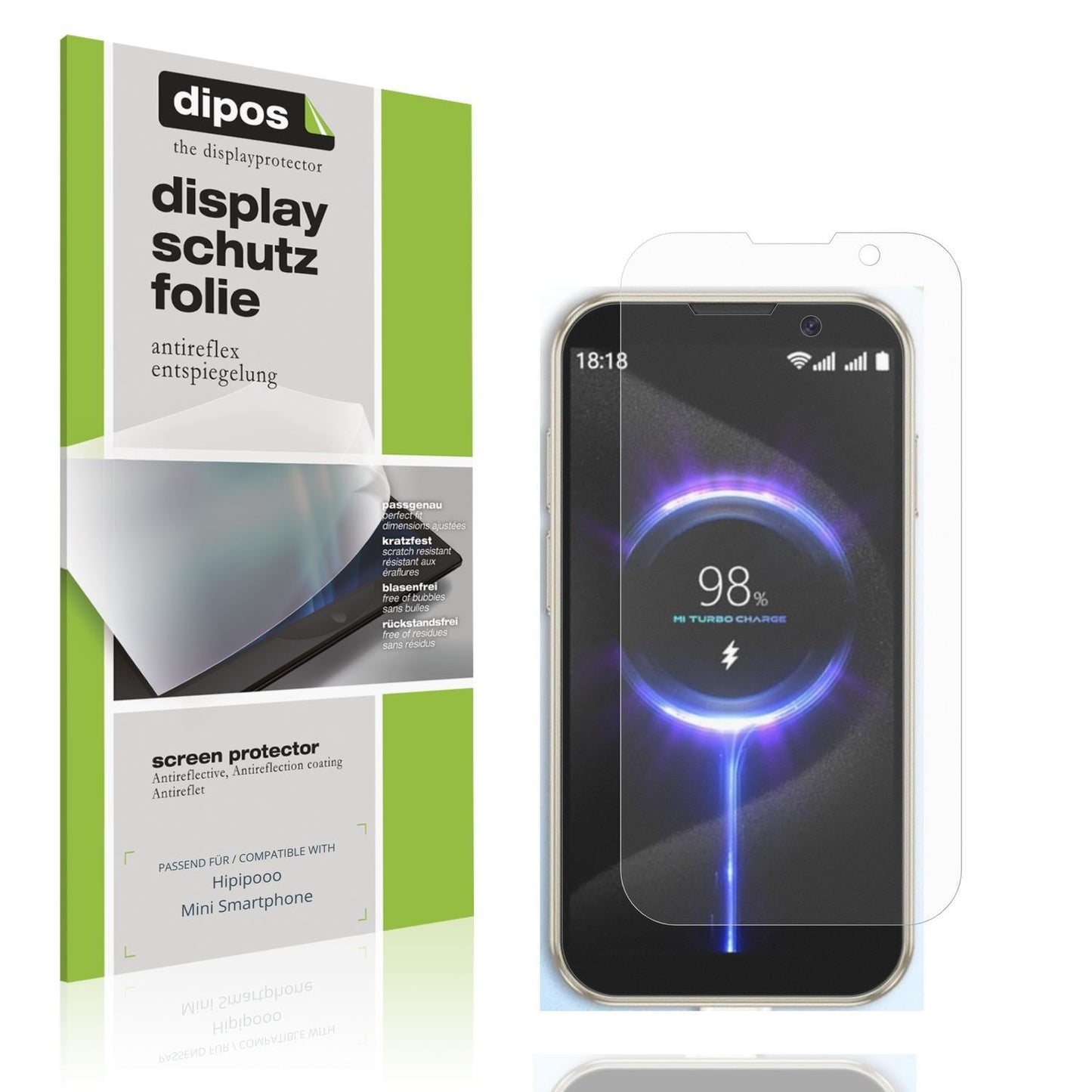 4x Schutzfolie matt für Hipipooo Mini Smartphone D (1)
