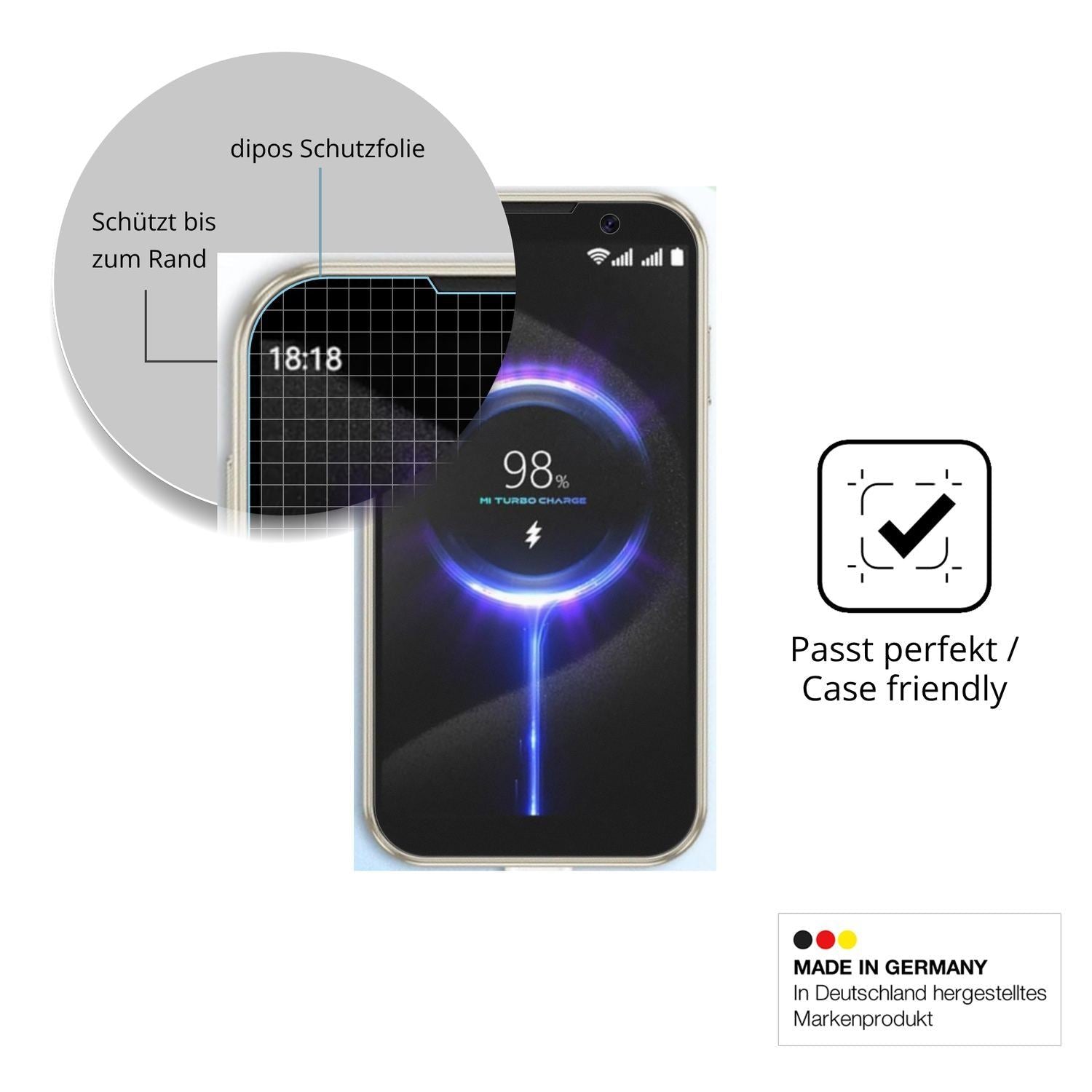2x 9H Schutzfolie matt für Hipipooo Mini Smartphon (6)