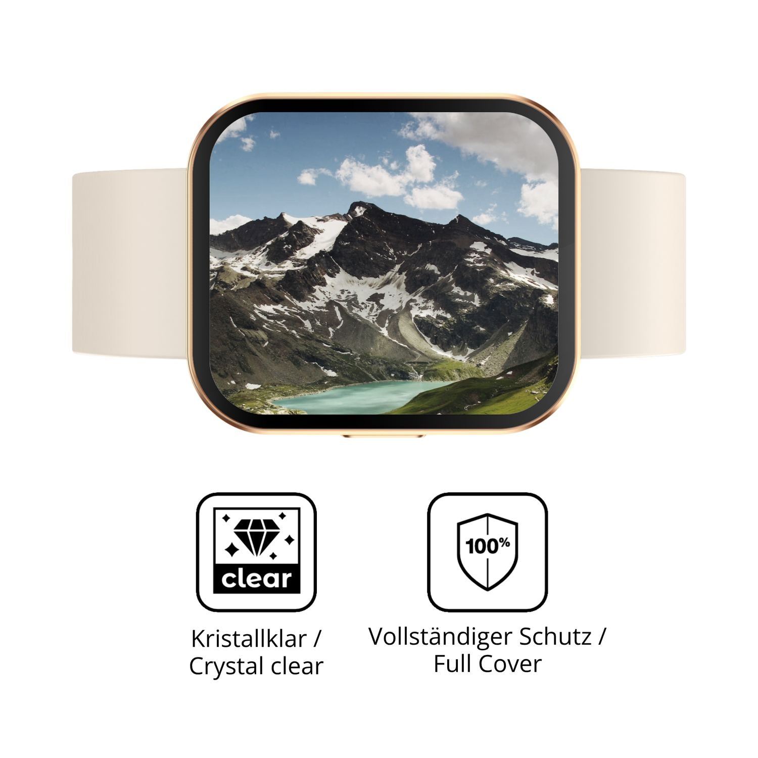 2x 3D Full Cover Schutzfolie für Levowatch TINY (5)
