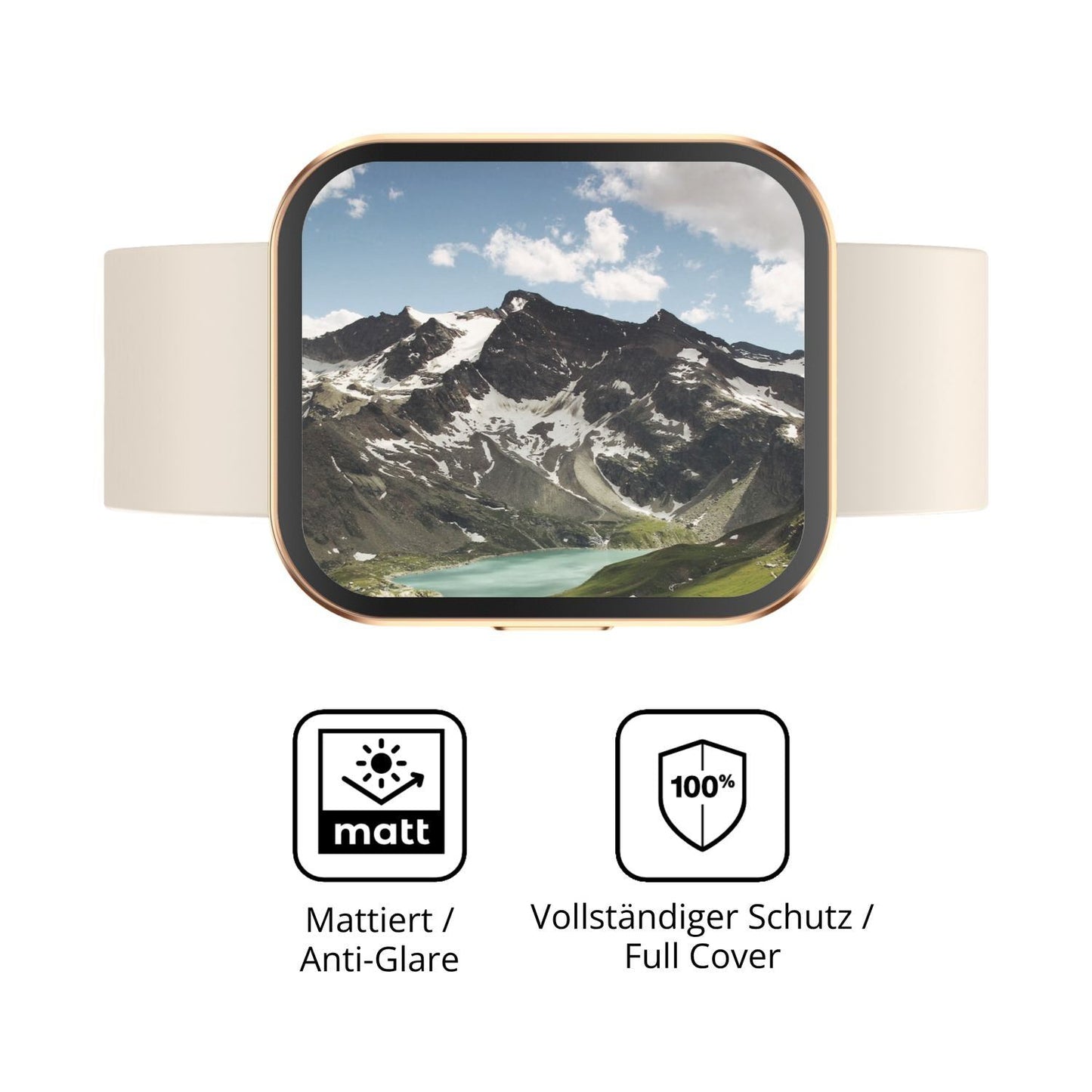 2x Full Cover Schutzfolie matt für Levowatch TINY (5)