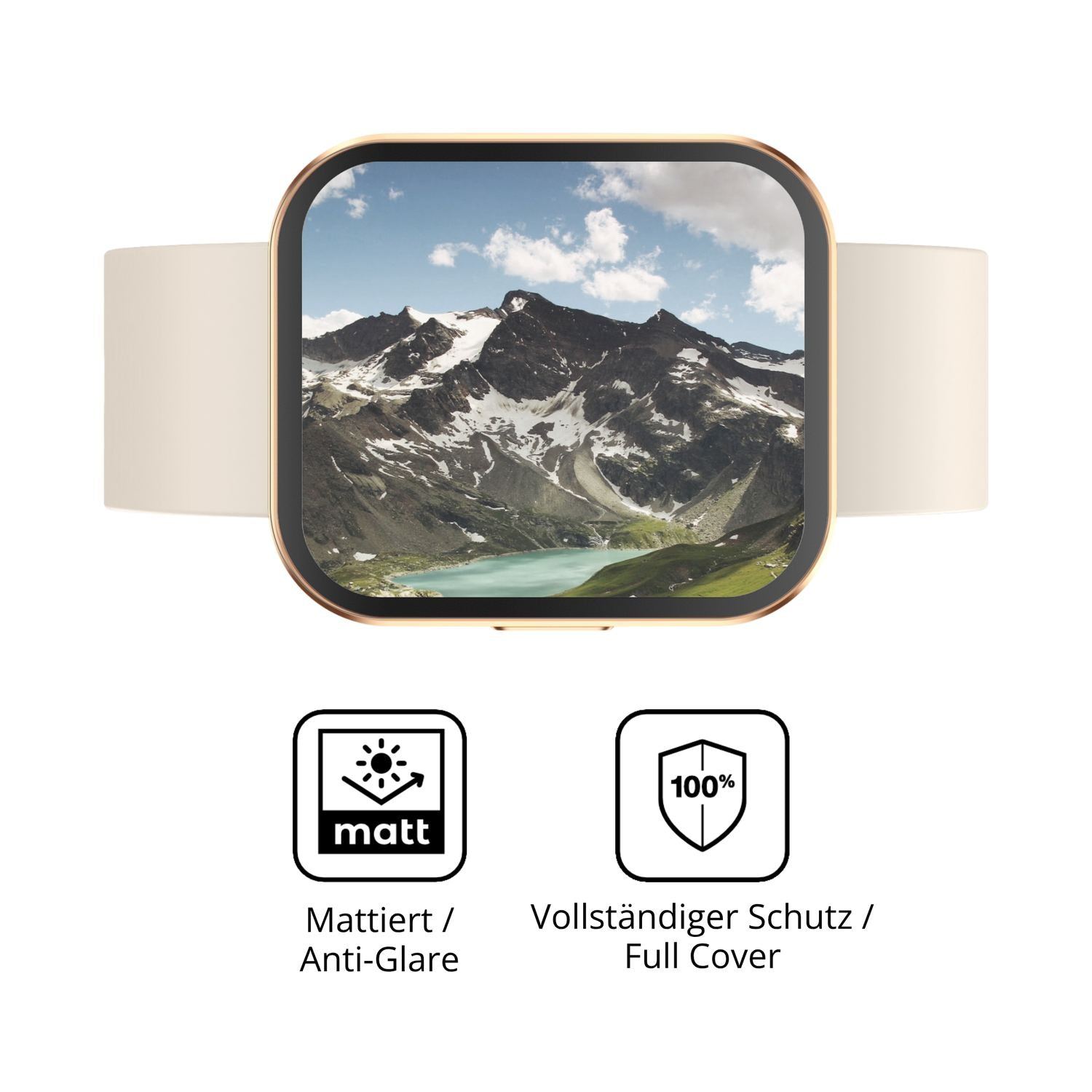 2x Full Cover Schutzfolie matt für Levowatch TINY (5)