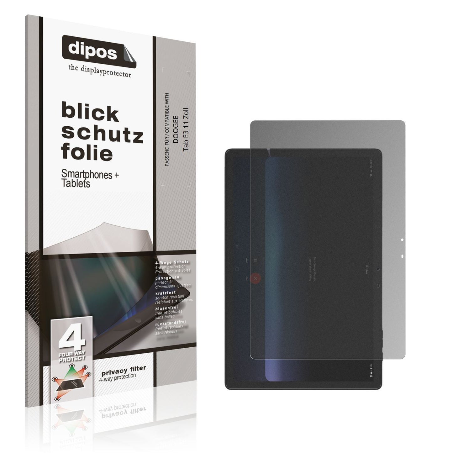 Blickschutzfolie für DOOGEE Tab E3 11 Zoll matt Sc (1)