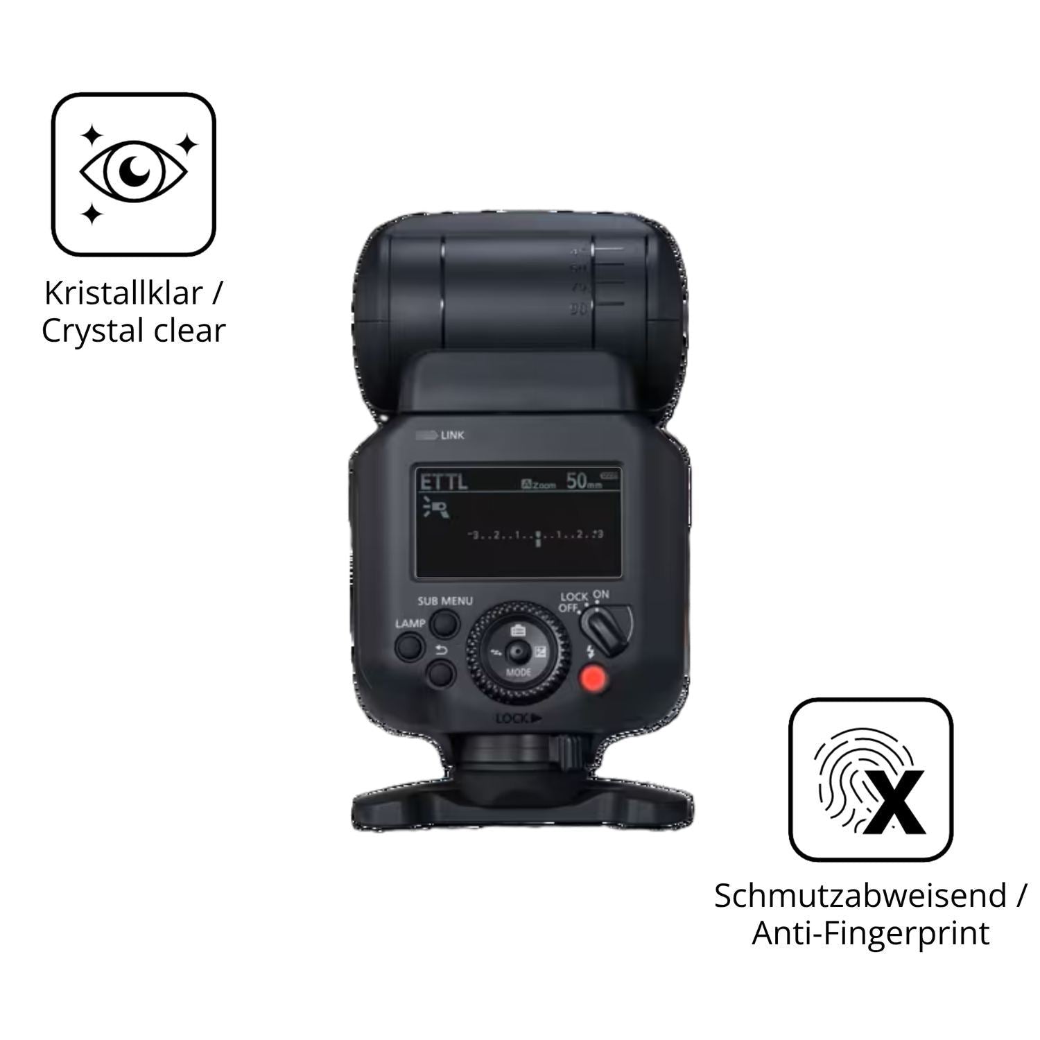 2x 9H Schutzfolie für Canon Speedlite EL-5 Panzerf (5)