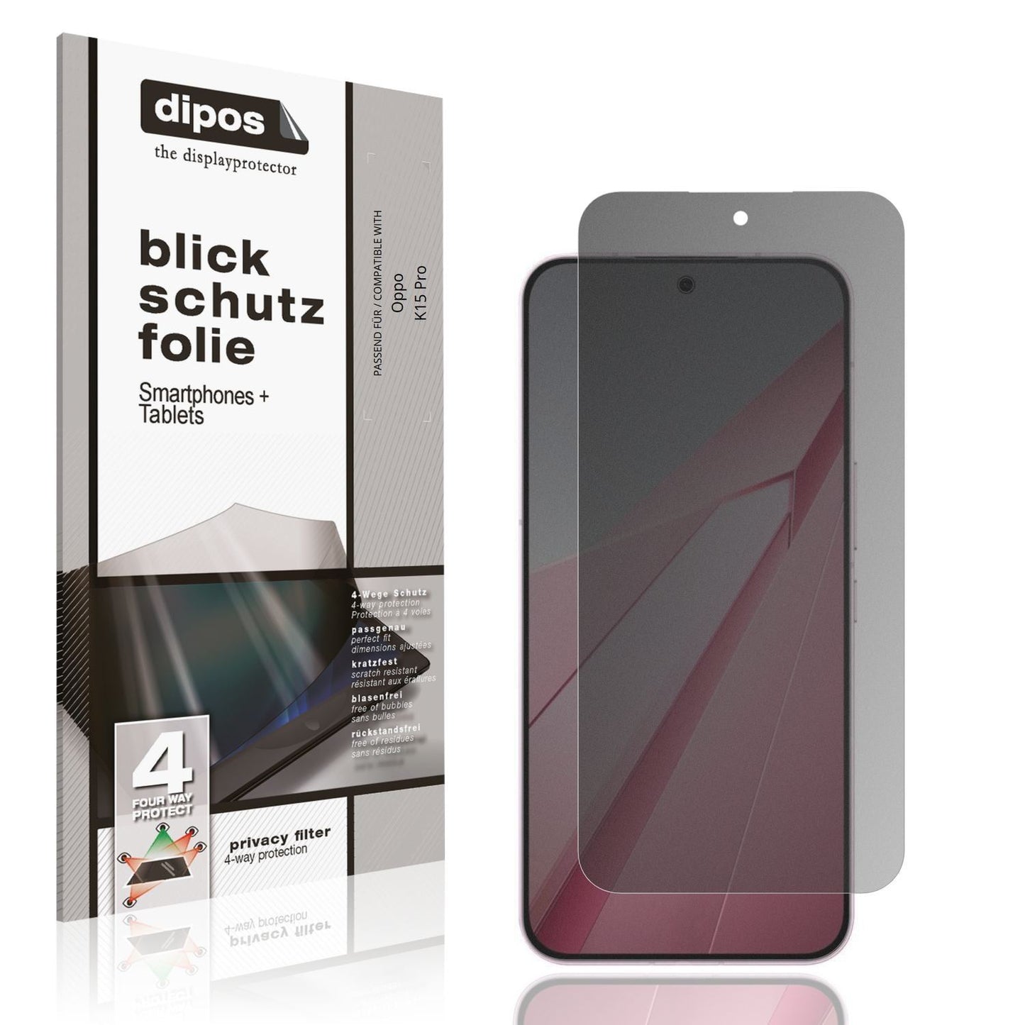 Blickschutzfolie für Oppo K15 Pro matt Schutzfolie (1)