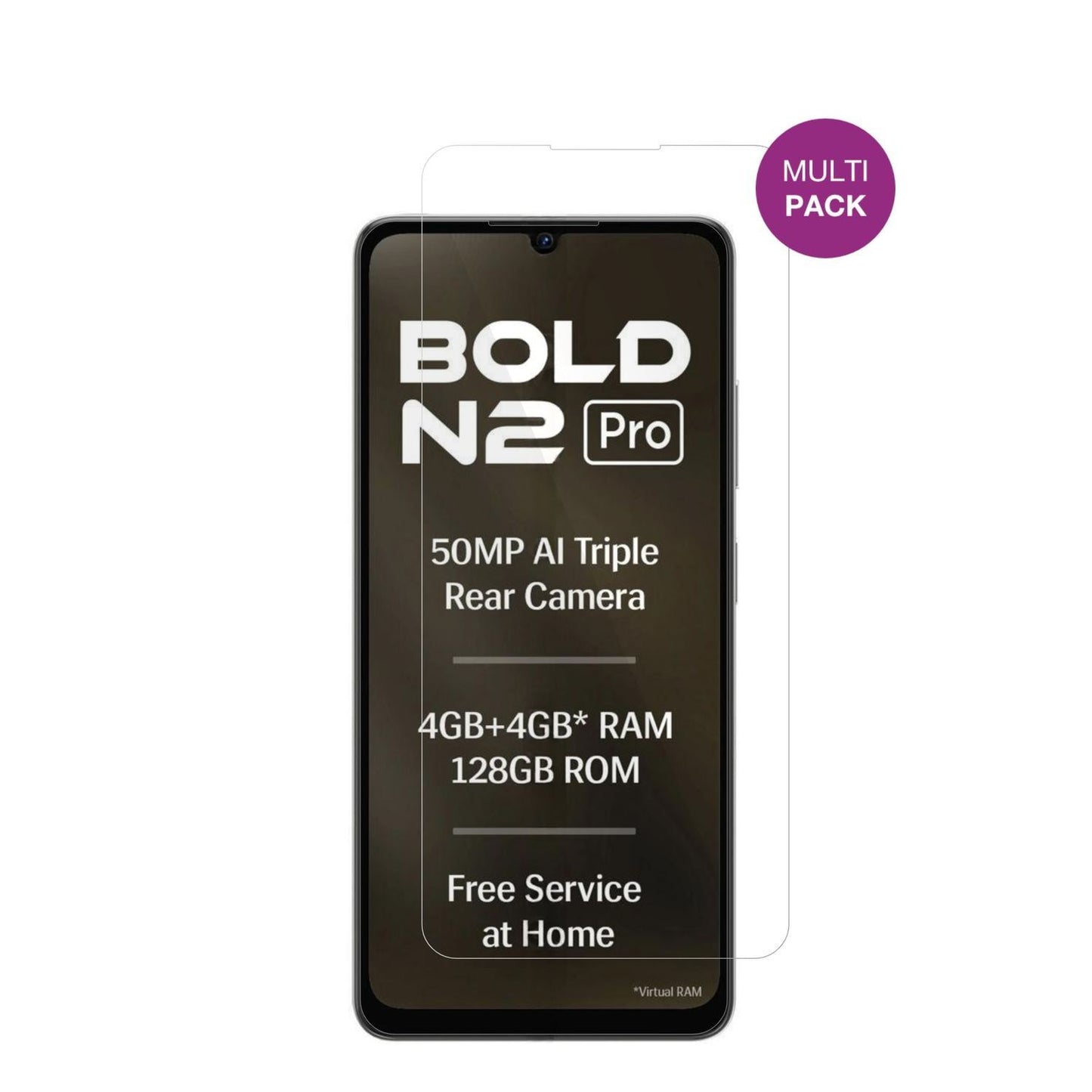 4x Schutzfolie klar für Lava Bold N2 Pro Display-S (2)