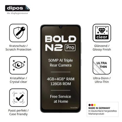 4x Schutzfolie klar für Lava Bold N2 Pro Display-S (7)