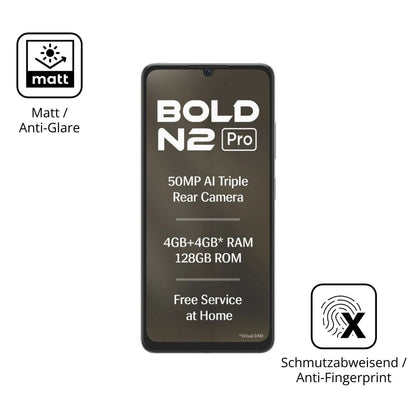 4x Schutzfolie matt für Lava Bold N2 Pro Display-S (1)