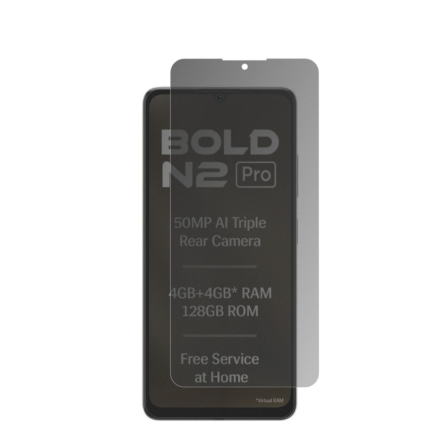 Blickschutzfolie für Lava Bold N2 Pro matt Schutzf (2)
