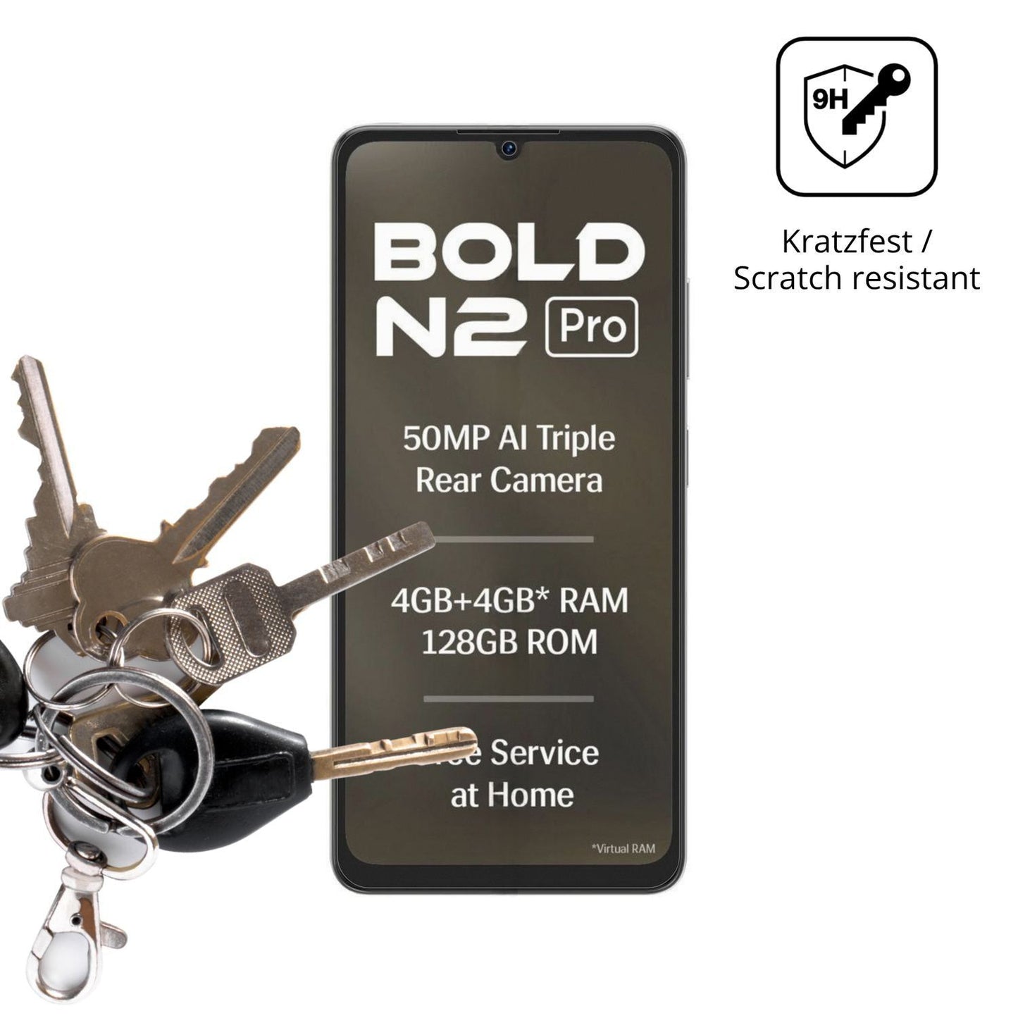 2x 9H Schutzfolie matt für Lava Bold N2 Pro Panzer (3)
