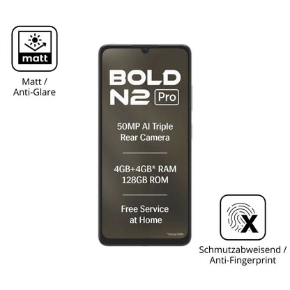 2x 9H Schutzfolie matt für Lava Bold N2 Pro Panzer (5)