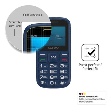 Blickschutzfolie für Maxvi B201 matt Schutzfolie P (4)