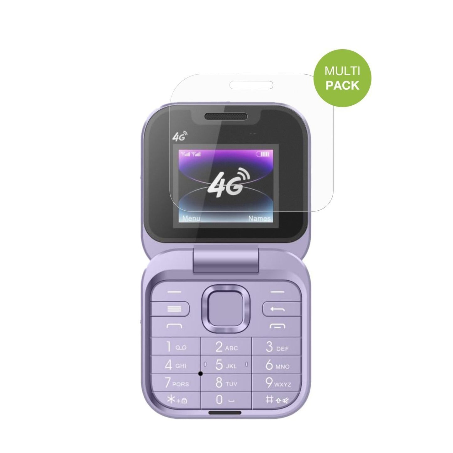4x Schutzfolie matt für Tosuny 4G Klapptelefon Dis (2)