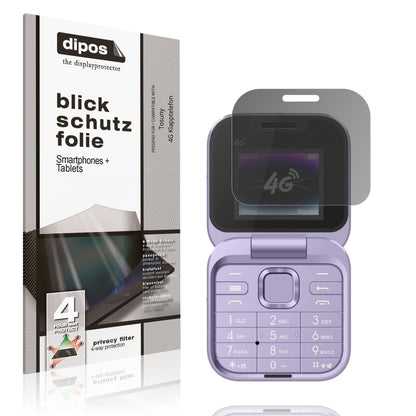 Blickschutzfolie für Tosuny 4G Klapptelefon matt S (1)