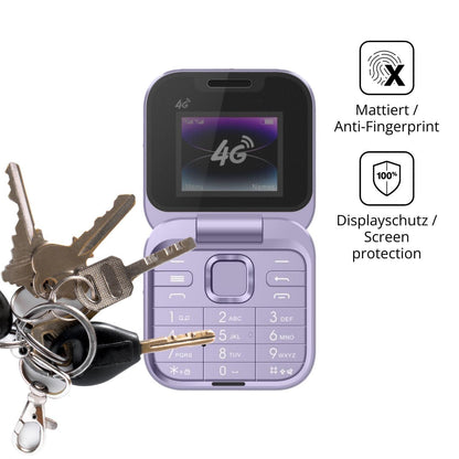 Blickschutzfolie für Tosuny 4G Klapptelefon matt S (3)