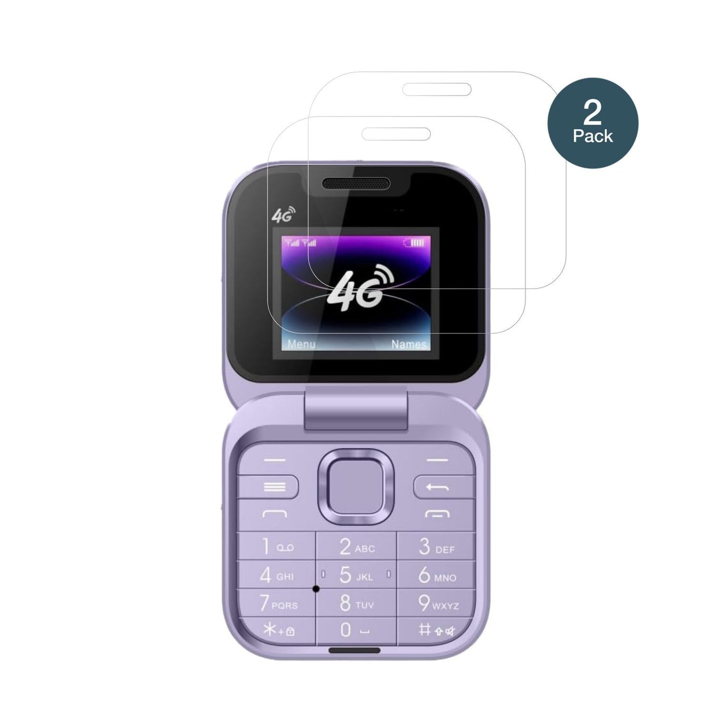 2x 9H Schutzfolie für Tosuny 4G Klapptelefon Panze (2)