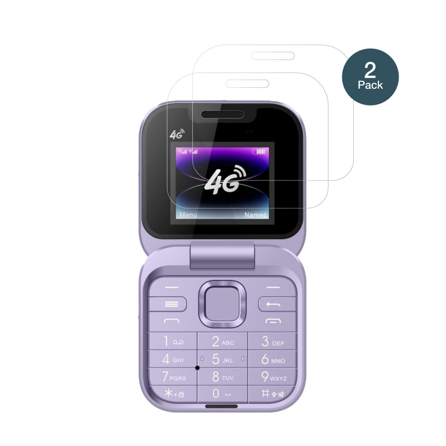 2x 9H Schutzfolie für Tosuny 4G Klapptelefon Panze (2)